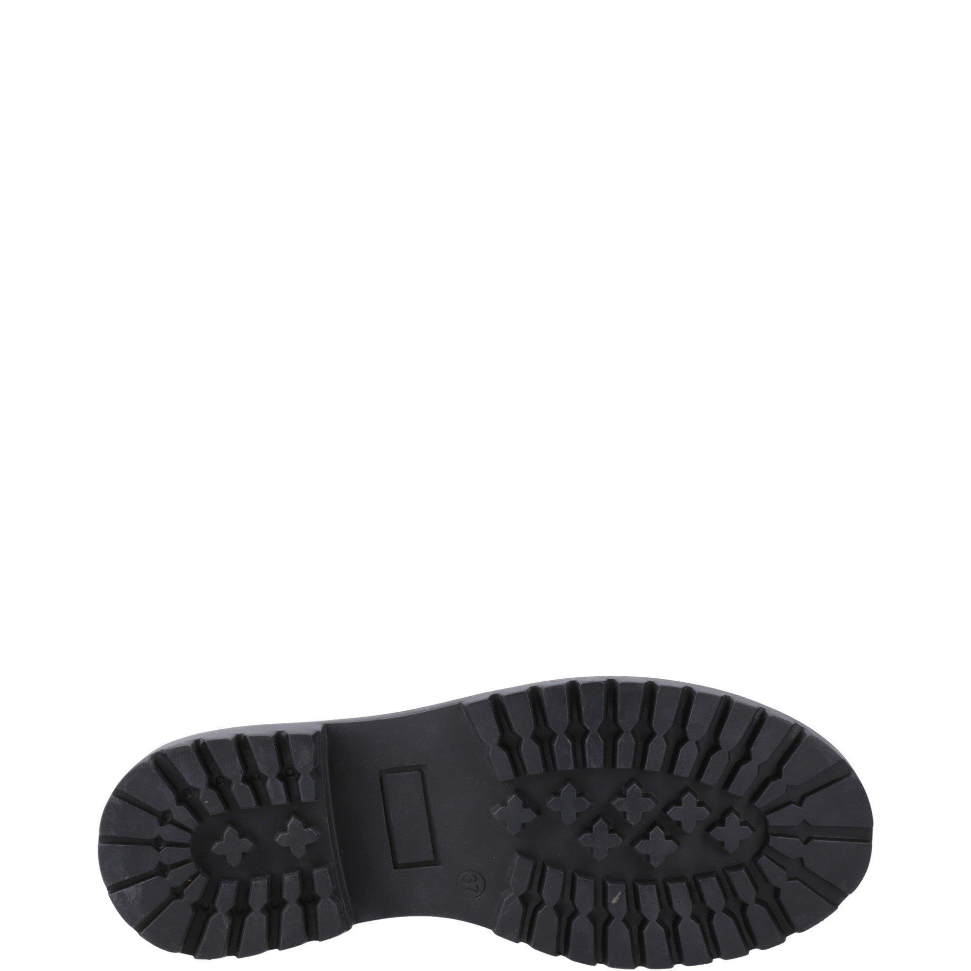 Black - Hush Puppies - Aubrey Lace Up Patent Snr - 4