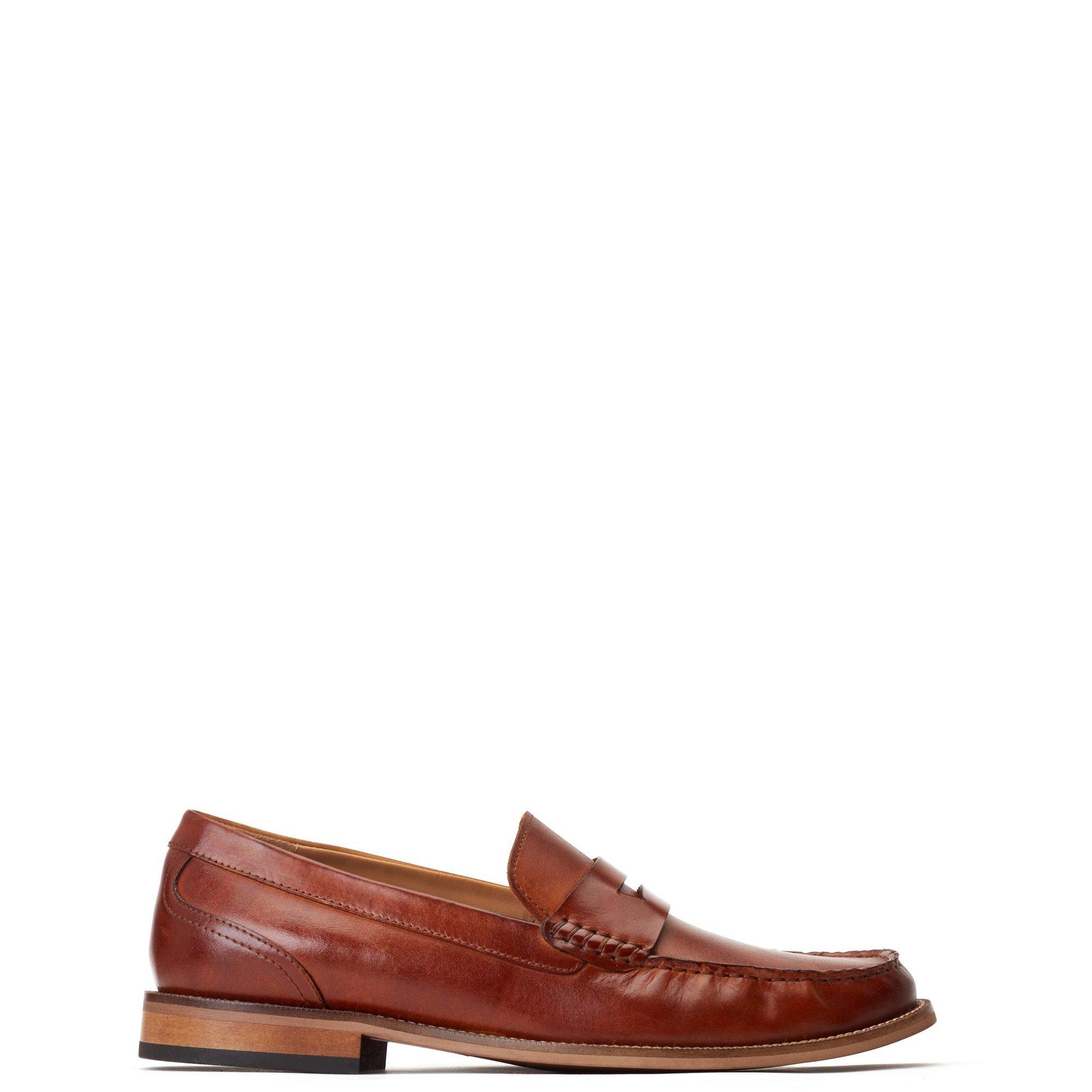 Tan - Base London - Garfield Penny Loafer - 1