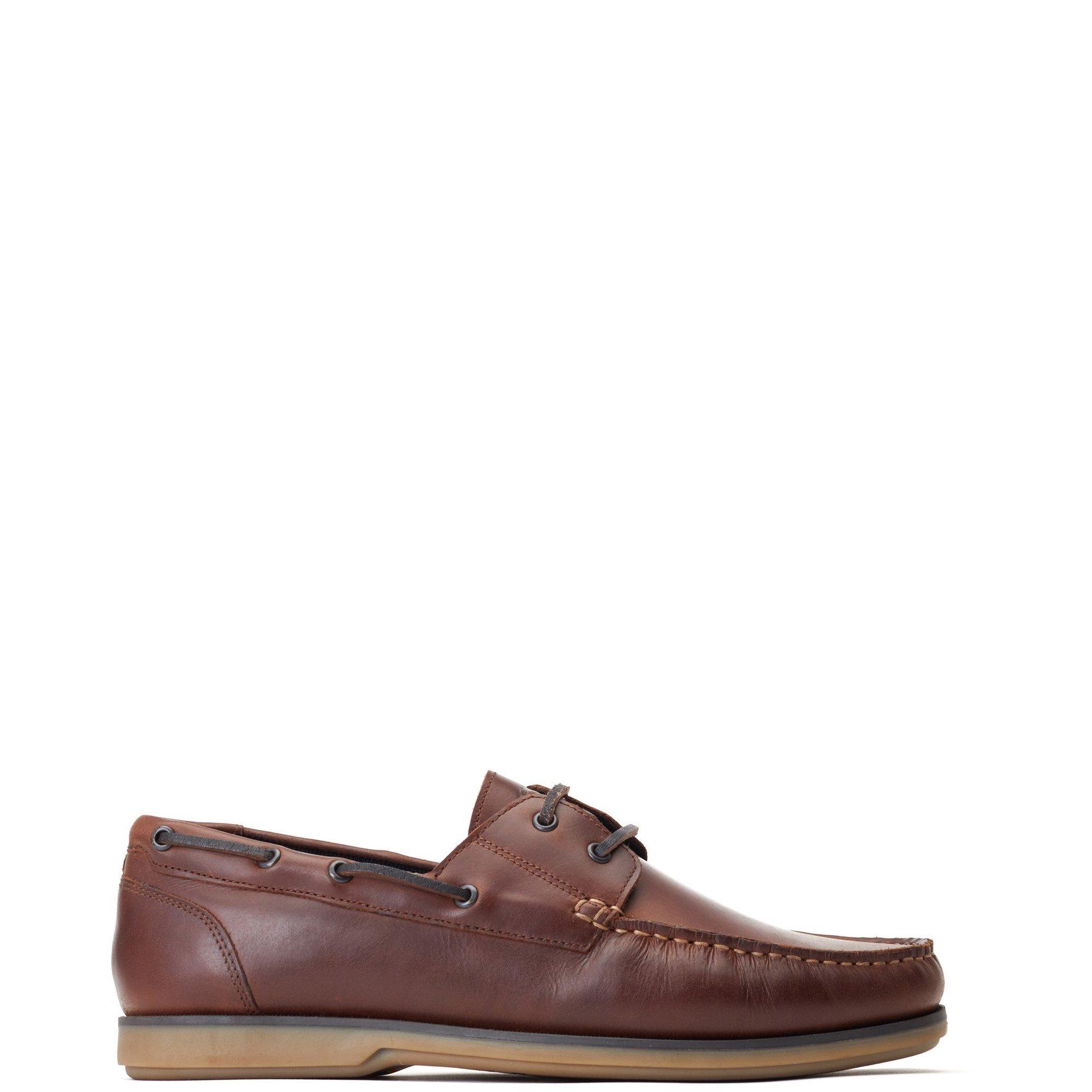 Brown - Base London - Stern Boat Shoe - 1