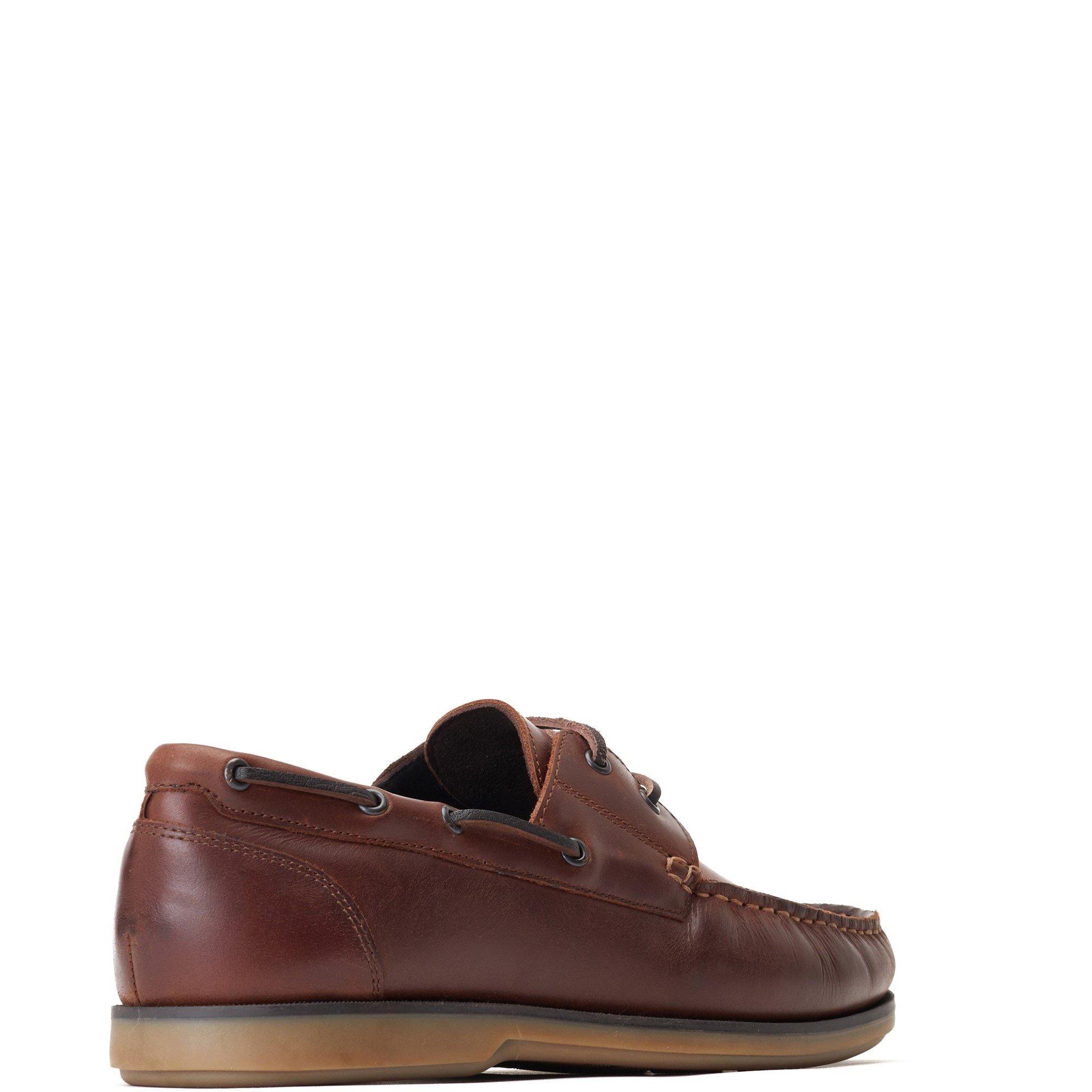 Brown - Base London - Stern Boat Shoe - 3