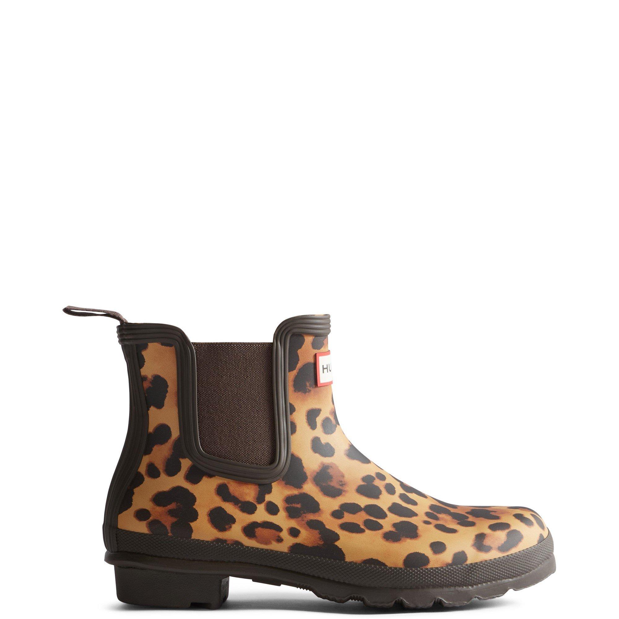Multicoloured - Hunter - Original Chelsea Leopard Print Boot - 1