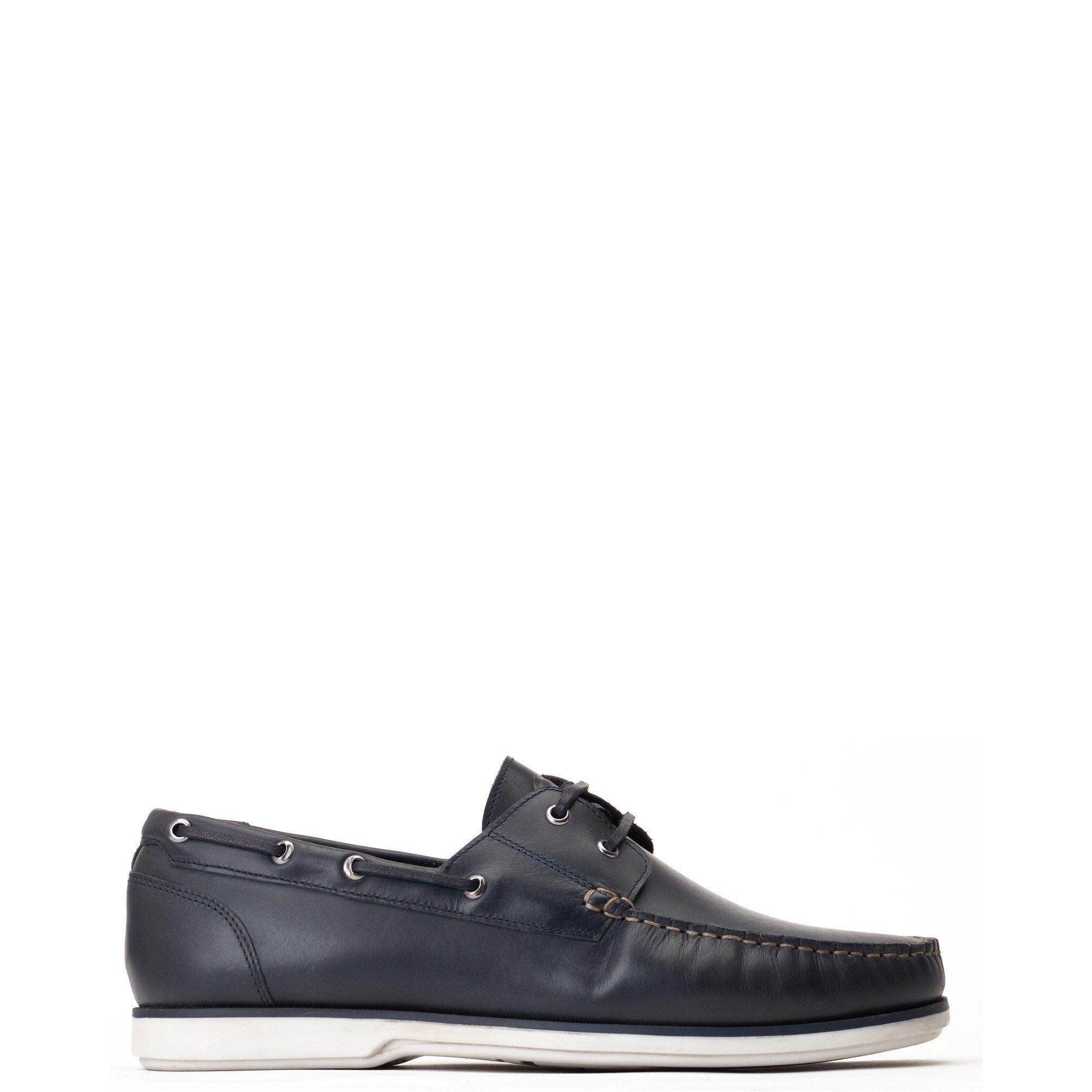 Navy - Base London - Stern Boat Shoe - 1