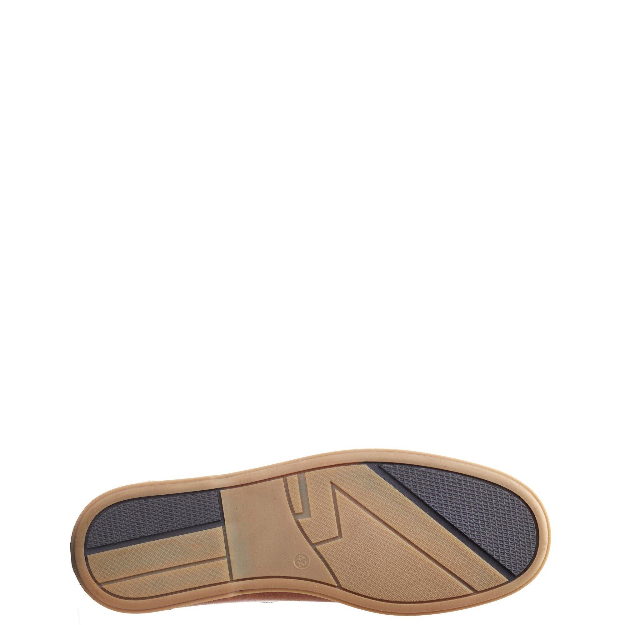 Tan - Base London - Stern Boat Shoe - 5