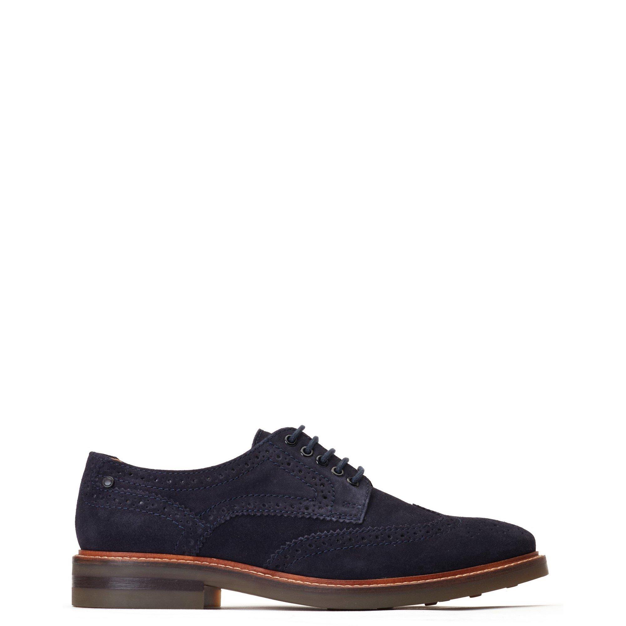 Navy - Base London - Hatfield Brogue Shoe - 1