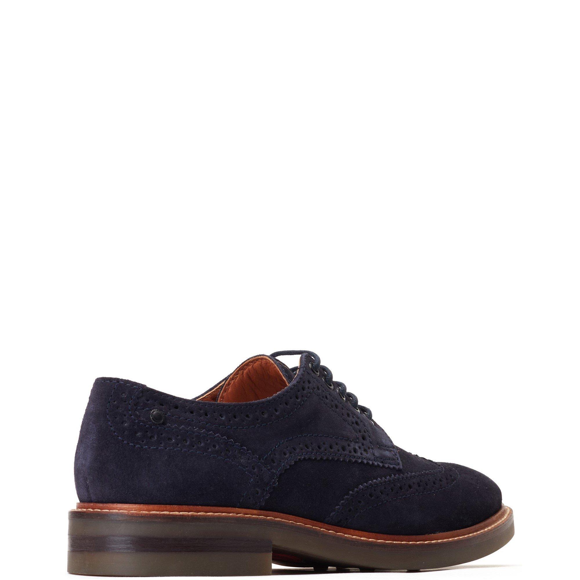 Navy - Base London - Hatfield Brogue Shoe - 3