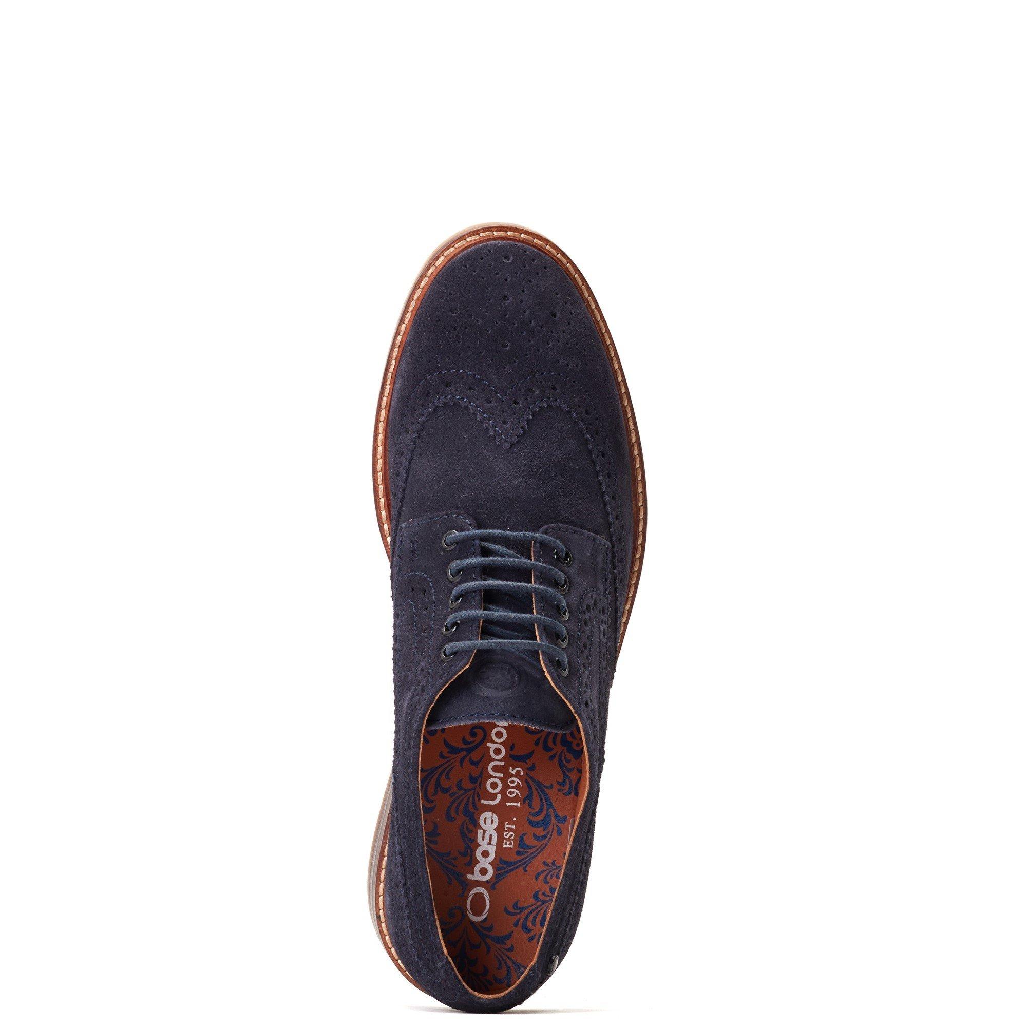 Navy - Base London - Hatfield Brogue Shoe - 4