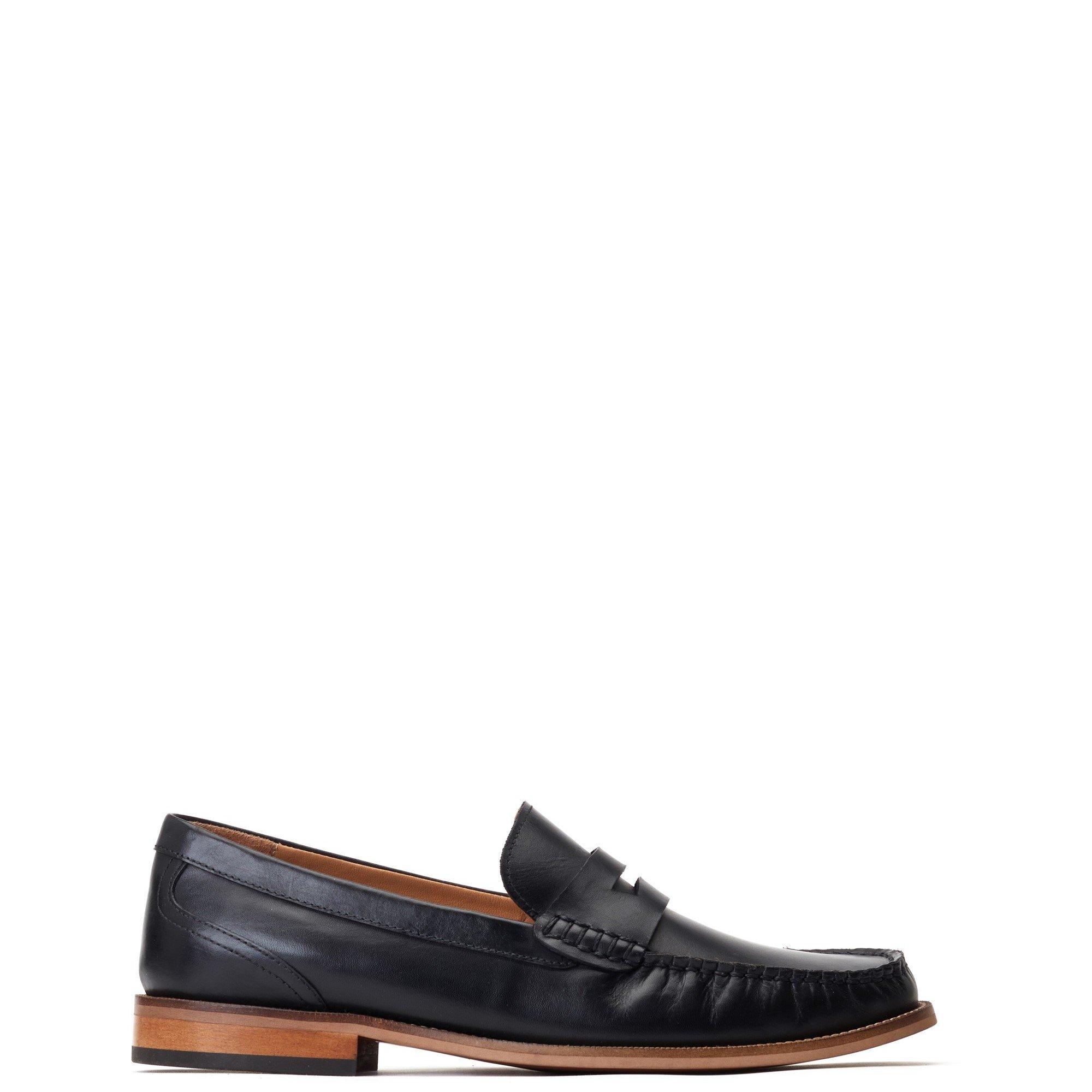 Black - Base London - Garfield Penny Loafer - 1