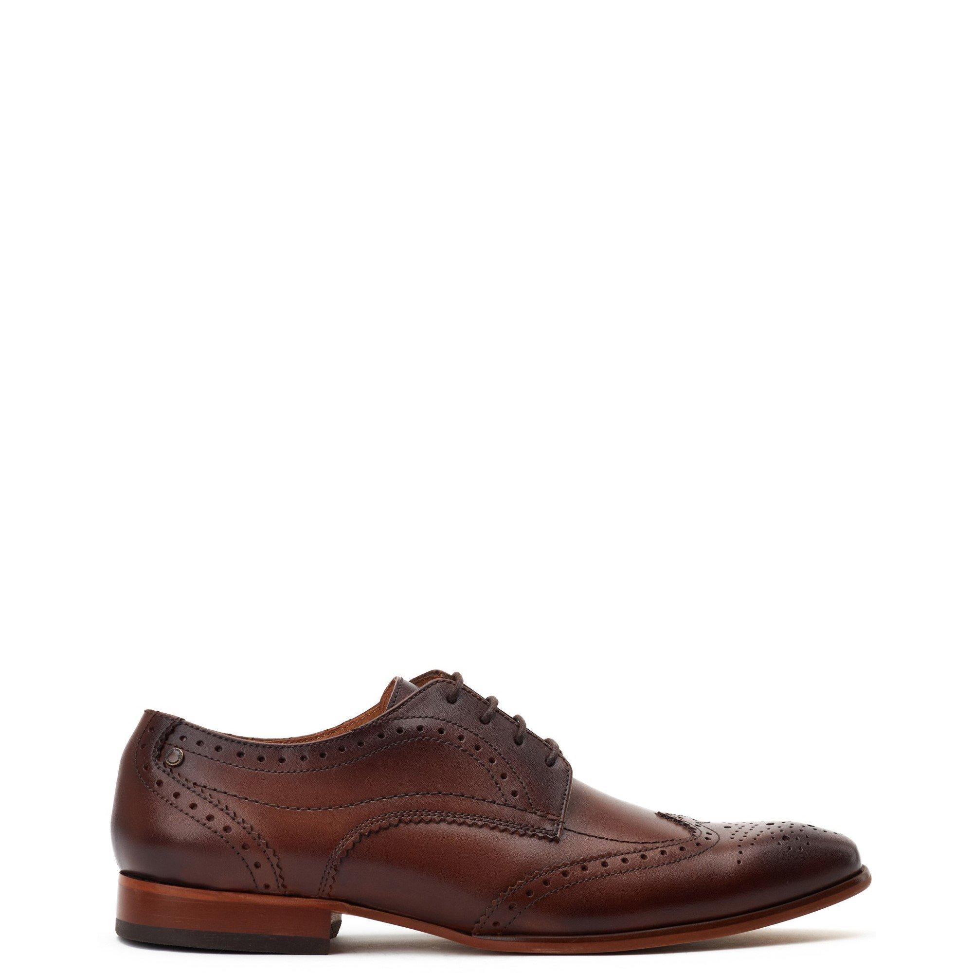 Base London Men's Barbera Lace Up Brogue Shoe - Brown - 11 (45)