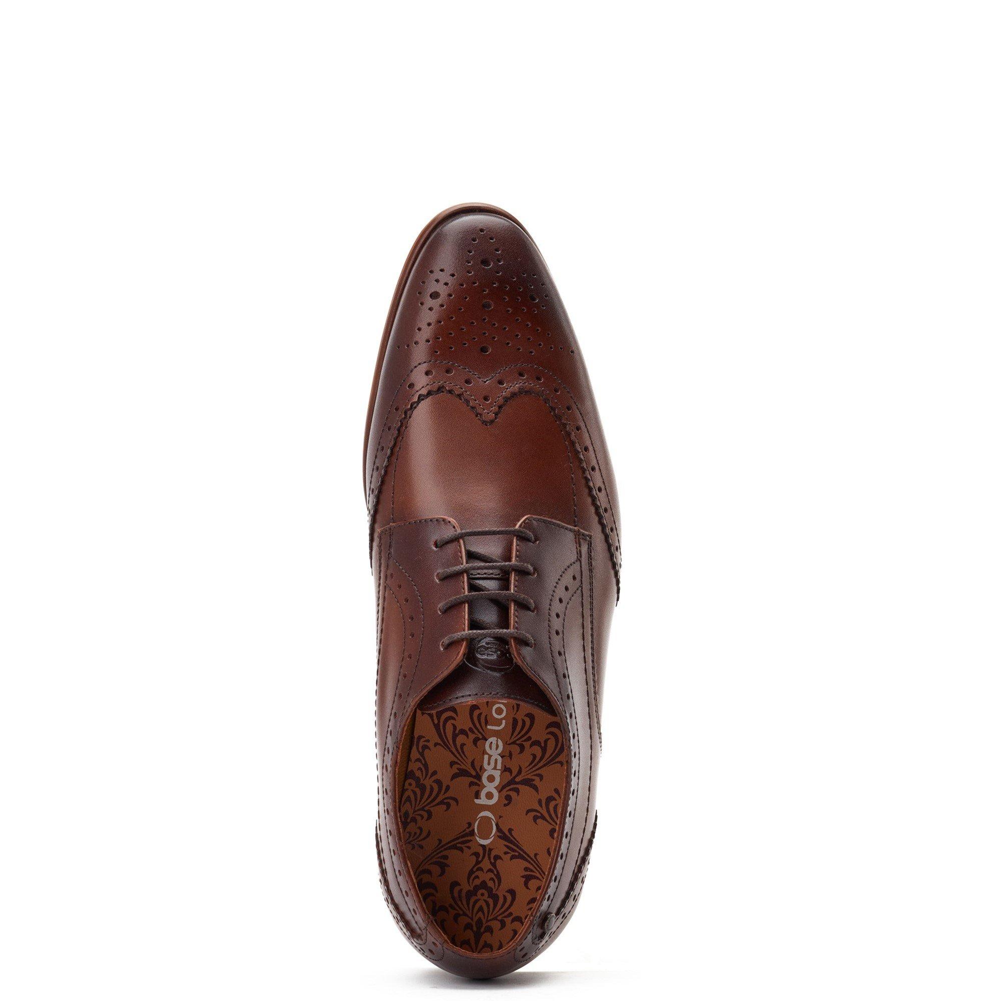 Brown - Base London - Barbera Lace Up Brogue Shoe - 4