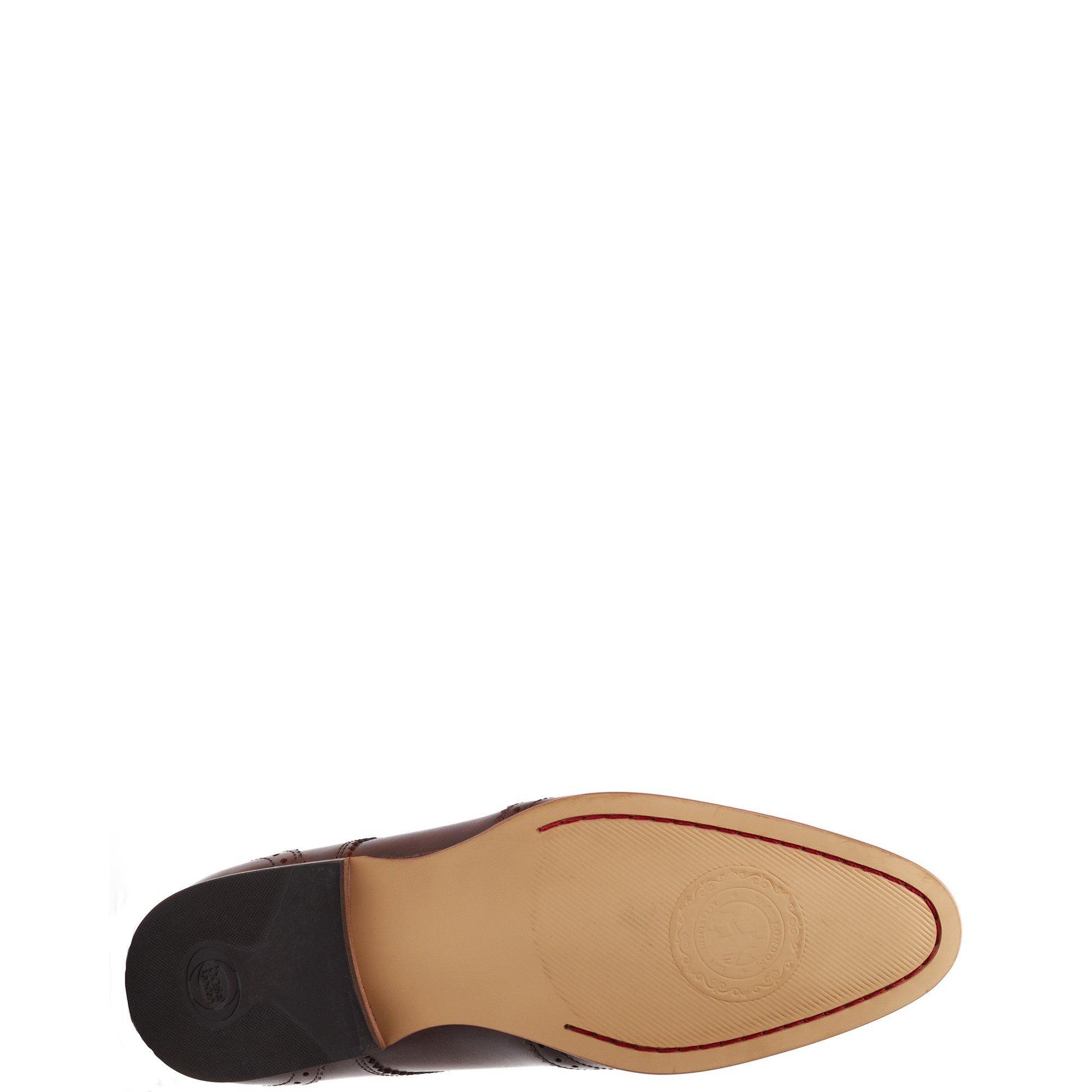 Brown - Base London - Barbera Lace Up Brogue Shoe - 5