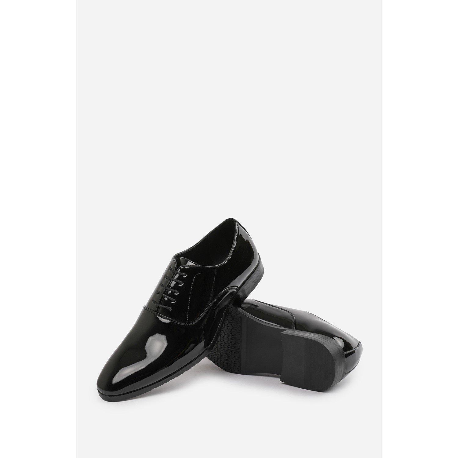 Black - Wheres That From - Nick Oxford Wide Fit Lace Up Work Dress Shoes - 5