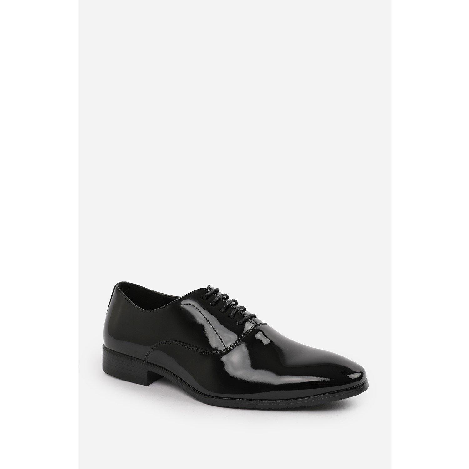 Black - Wheres That From - Nick Oxford Wide Fit Lace Up Work Dress Shoes - 7