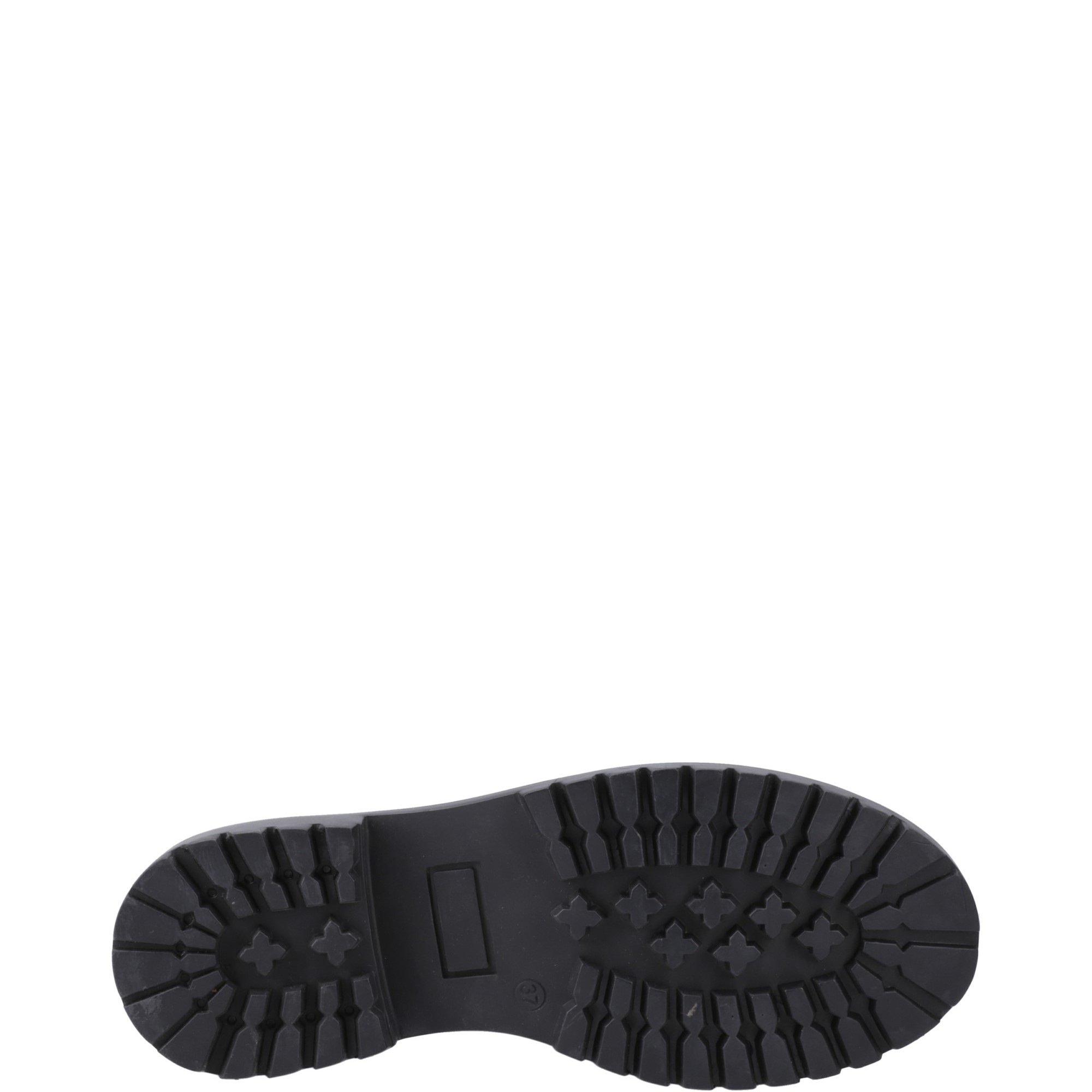 Black - Hush Puppies - Aubrey Lace Up Patent Snr - 4