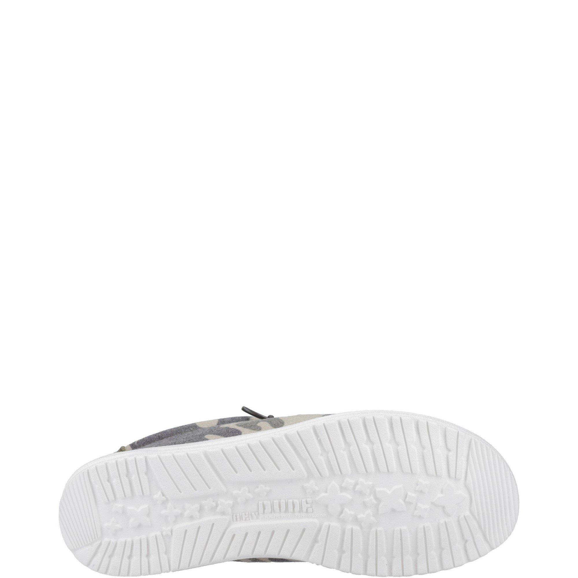 Green - HEYDUDE - Wally Washed Camo Shoe - 4
