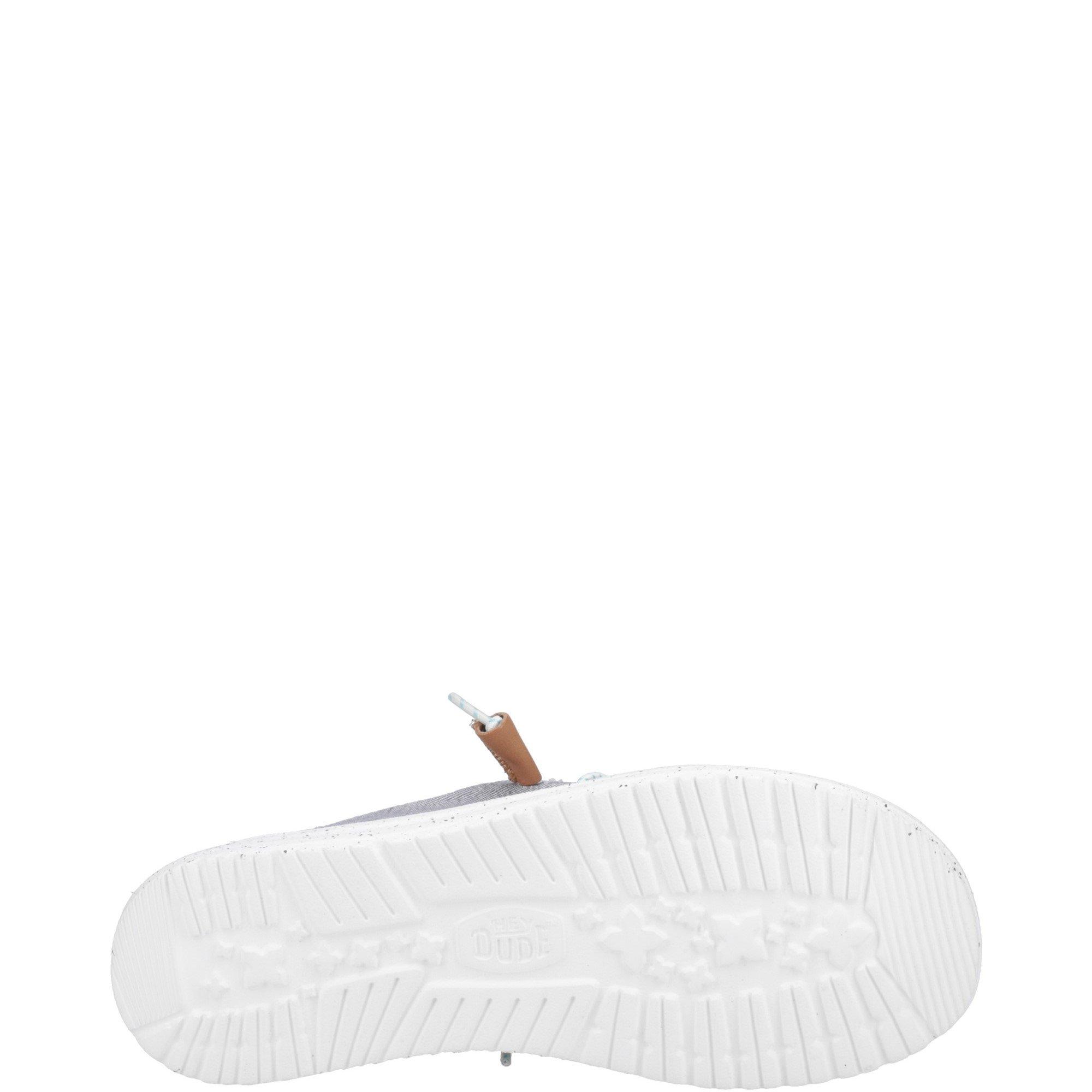 Grey - HEYDUDE - Wendy Heathered Slub Tropical Shoe - 4