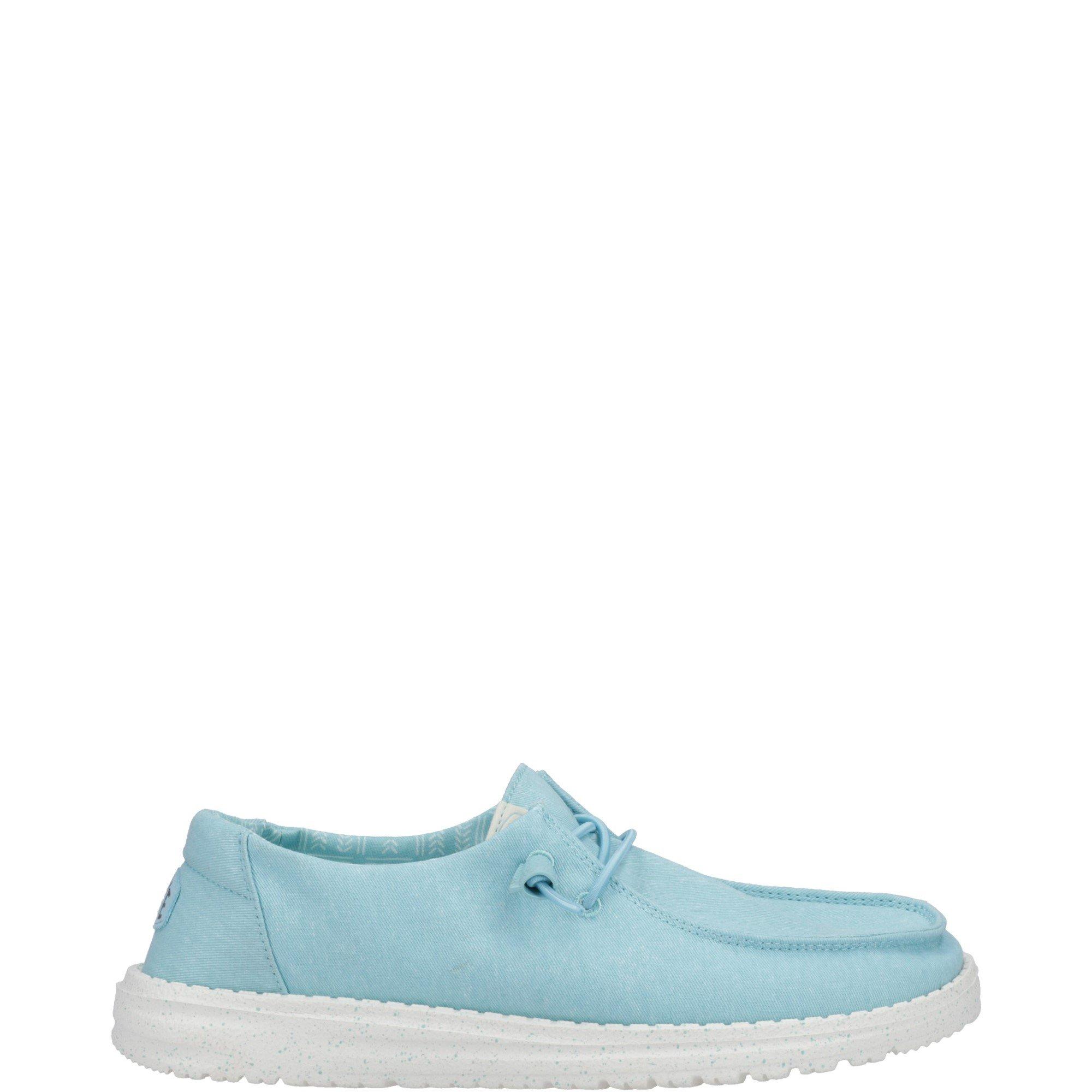 Turquoise - HEYDUDE - Wendy Canvas Shoe - 1