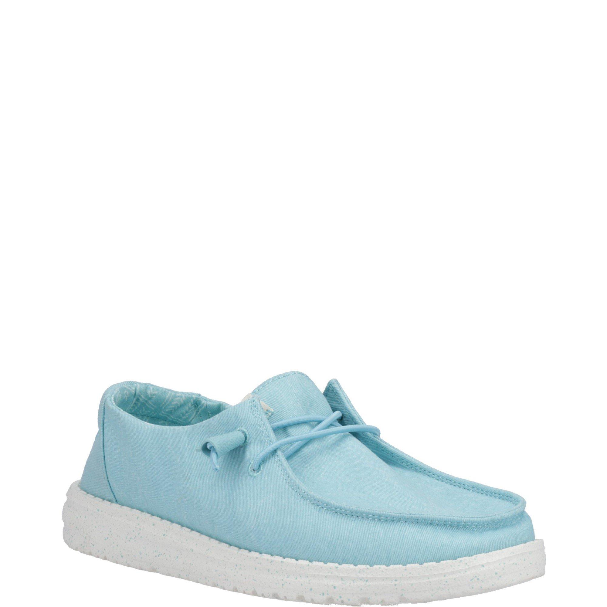 Turquoise - HEYDUDE - Wendy Canvas Shoe - 2