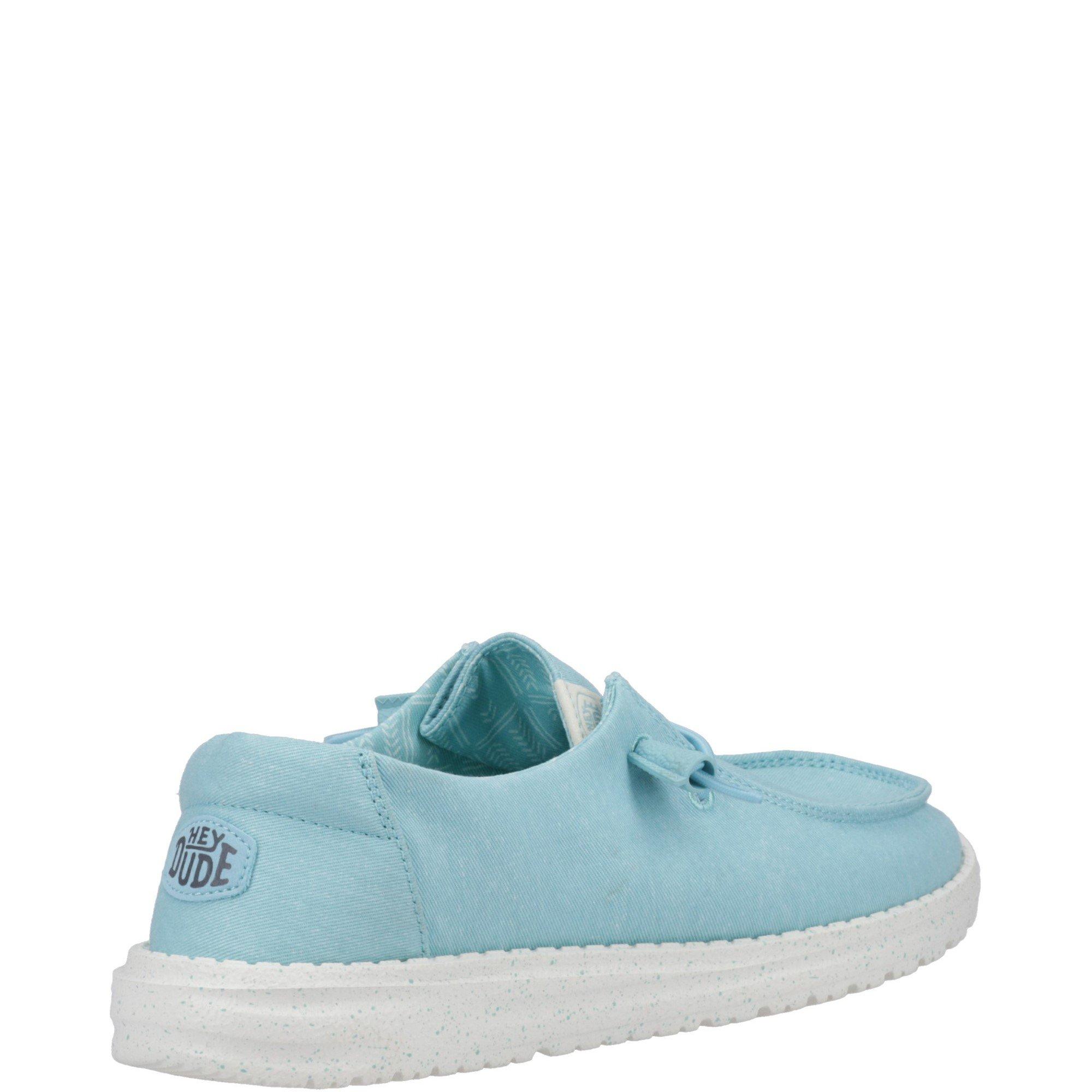 Turquoise - HEYDUDE - Wendy Canvas Shoe - 3