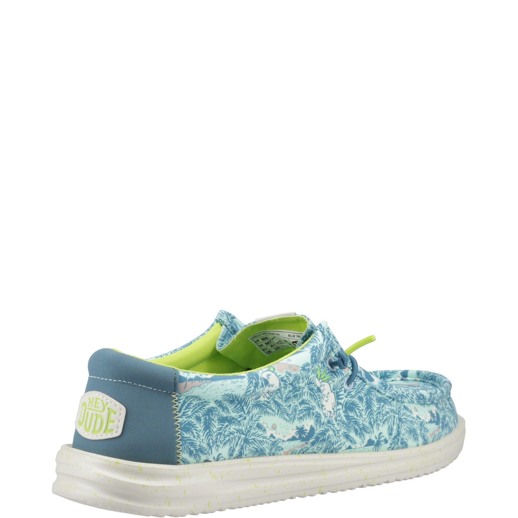 Blue - HEYDUDE - Wally H2O Tropical Shoe - 3