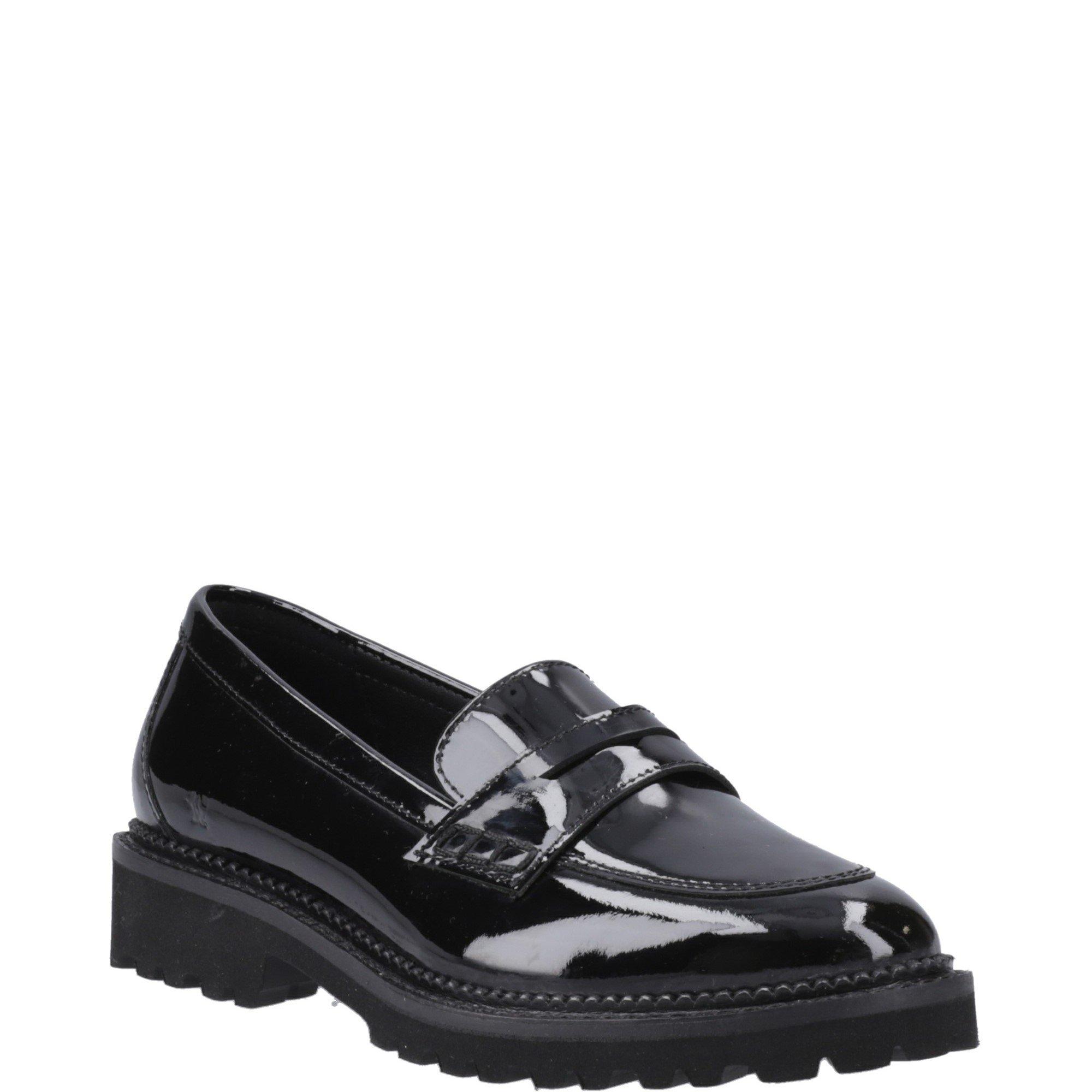 Black - Hush Puppies - Grazia Loafer Patent Jnr - 2