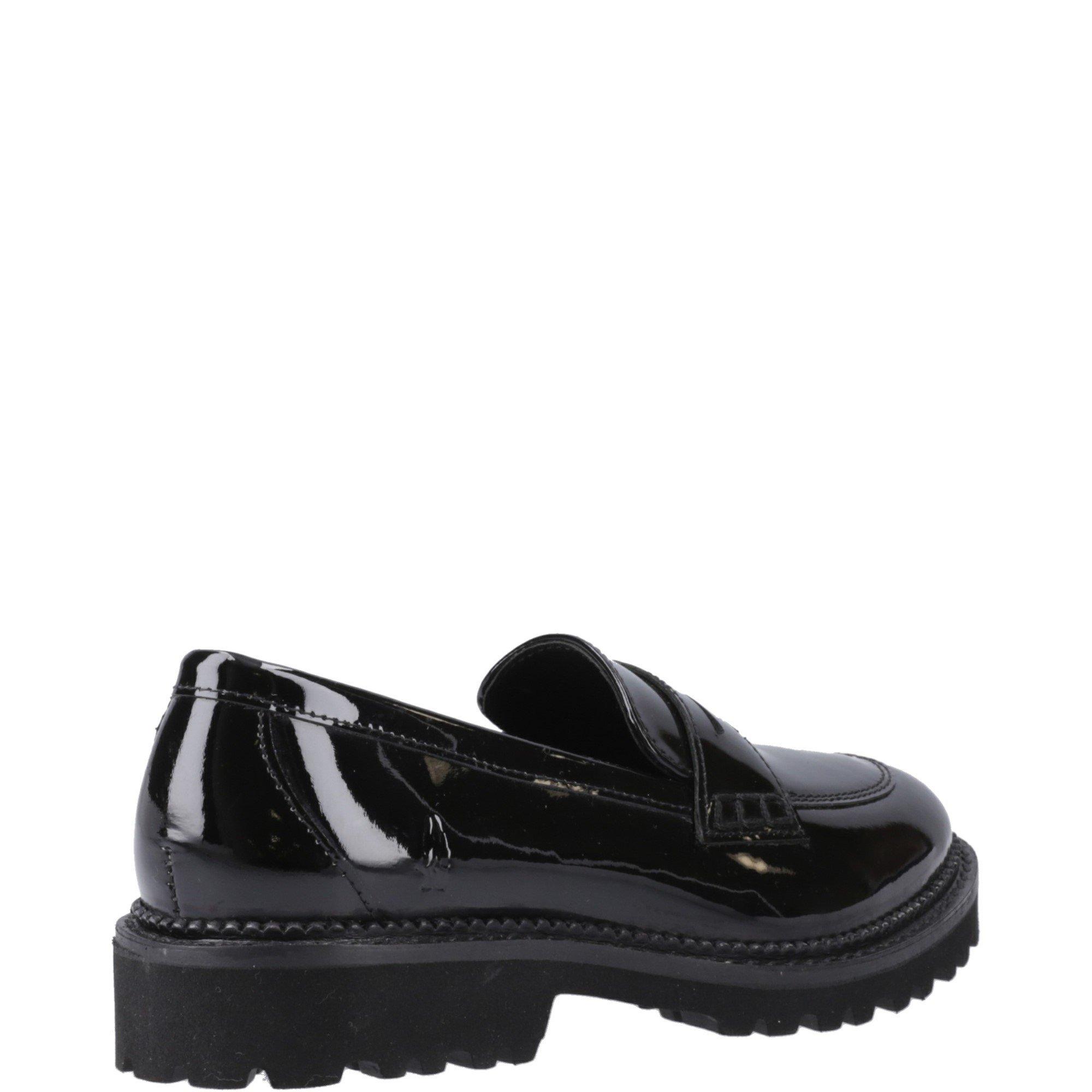 Black - Hush Puppies - Grazia Loafer Patent Jnr - 3