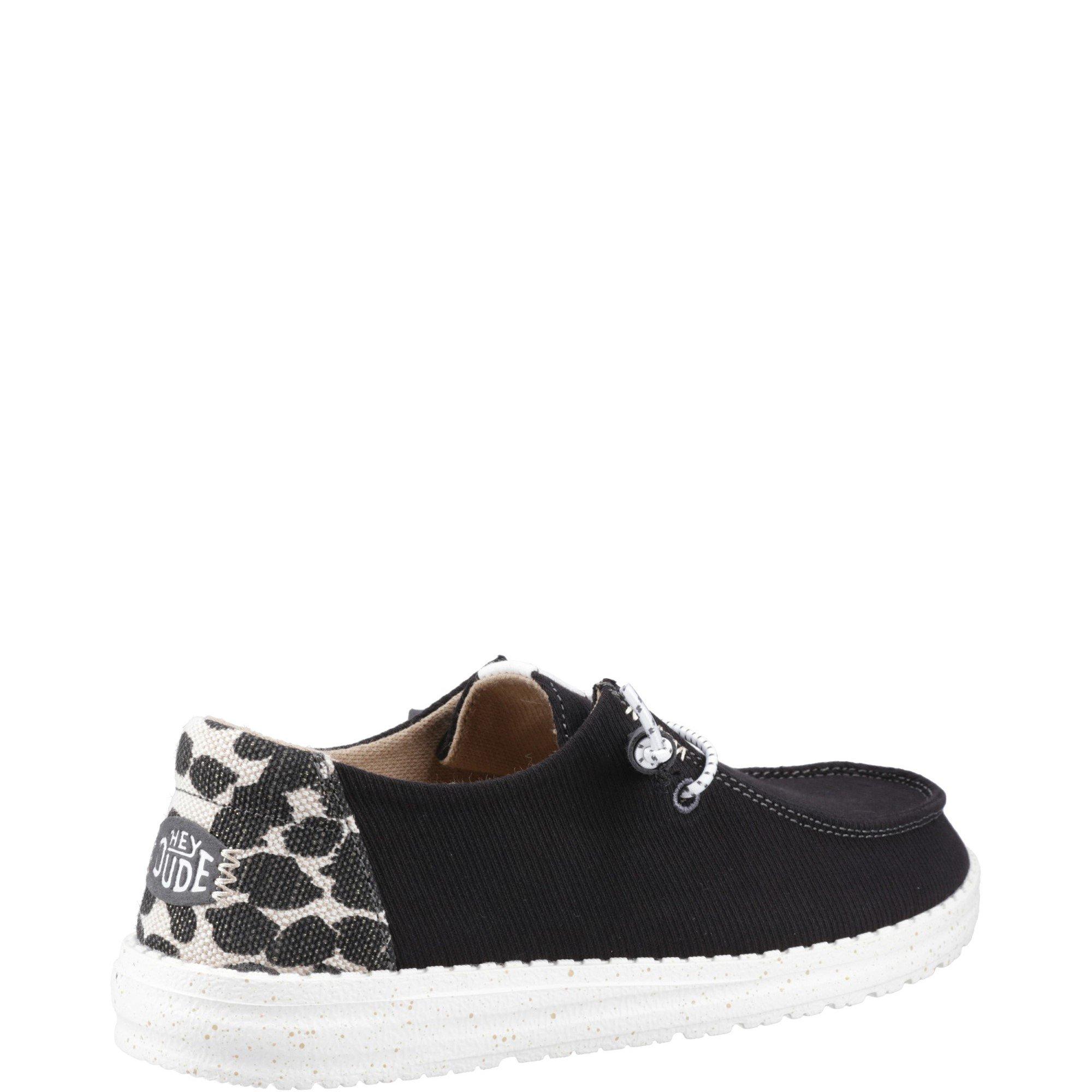 Black - HEYDUDE - Wendy Leopard Shoe - 3