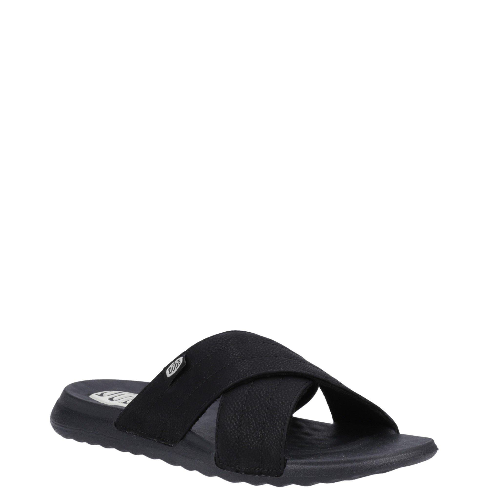 Black - HEYDUDE - Christi Slide Distressed Sandal - 2