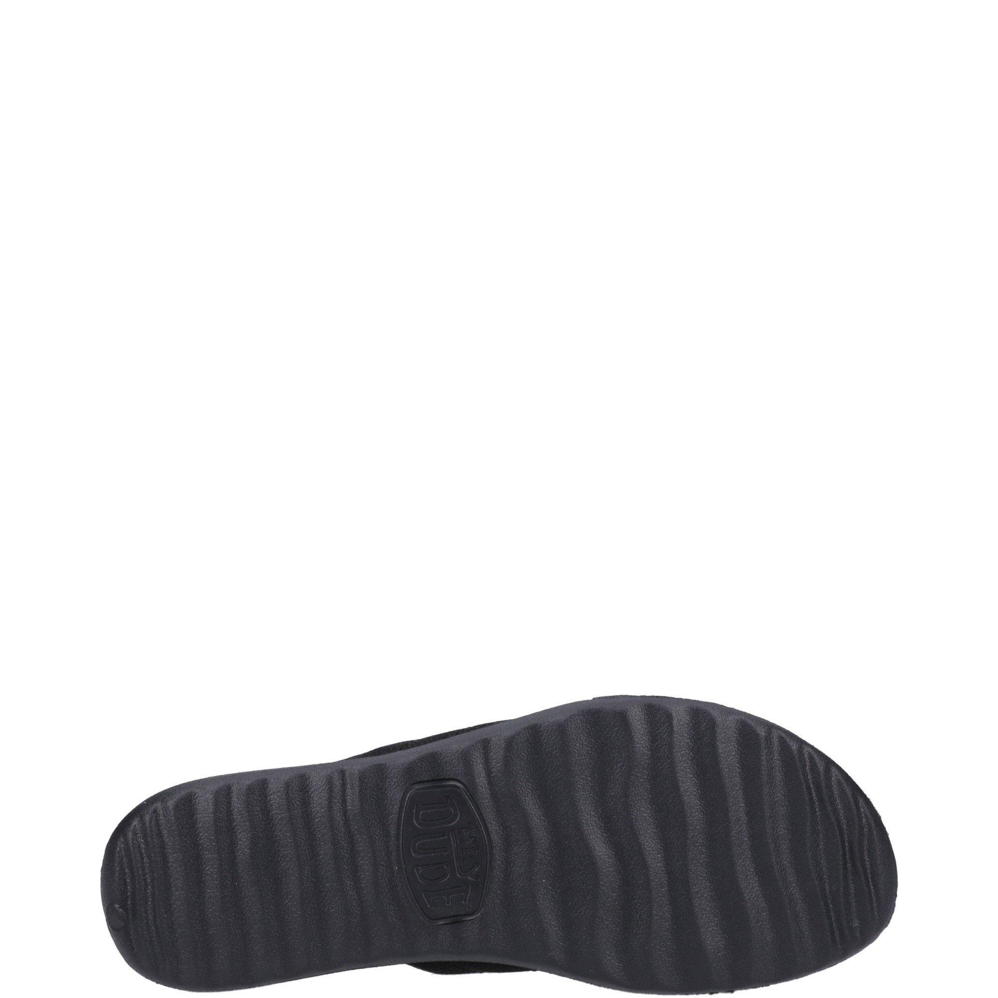Black - HEYDUDE - Christi Slide Distressed Sandal - 4
