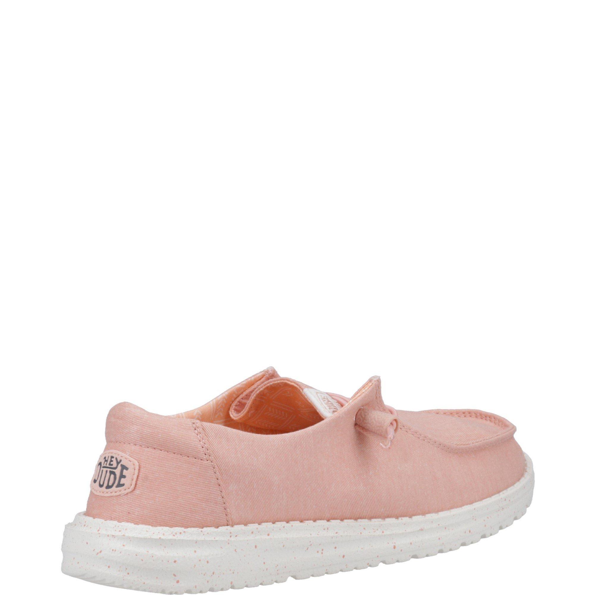 Pink - HEYDUDE - Wendy Canvas Shoe - 3