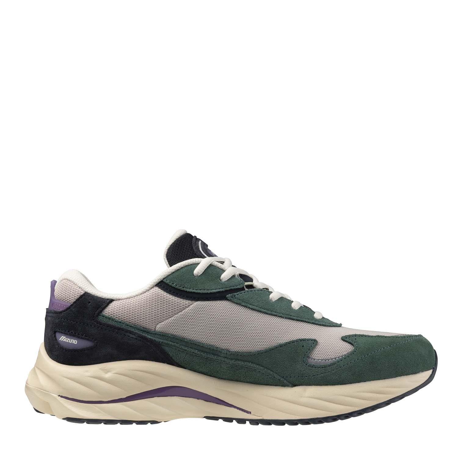 Green White - Mizuno - Wave Rider 10 Beta Trainers - 2