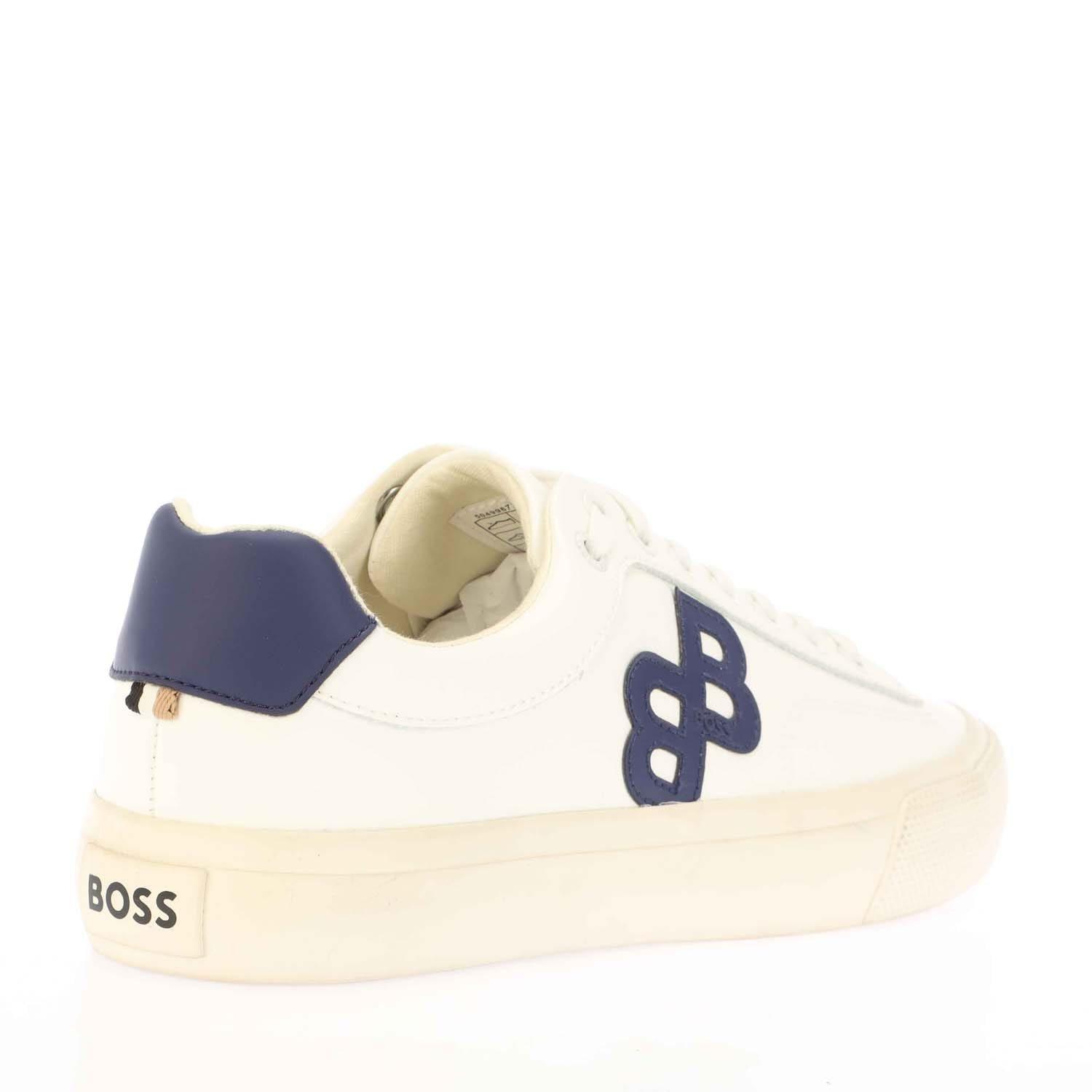 White - Boss - Aiden Tennis Trainers - 3