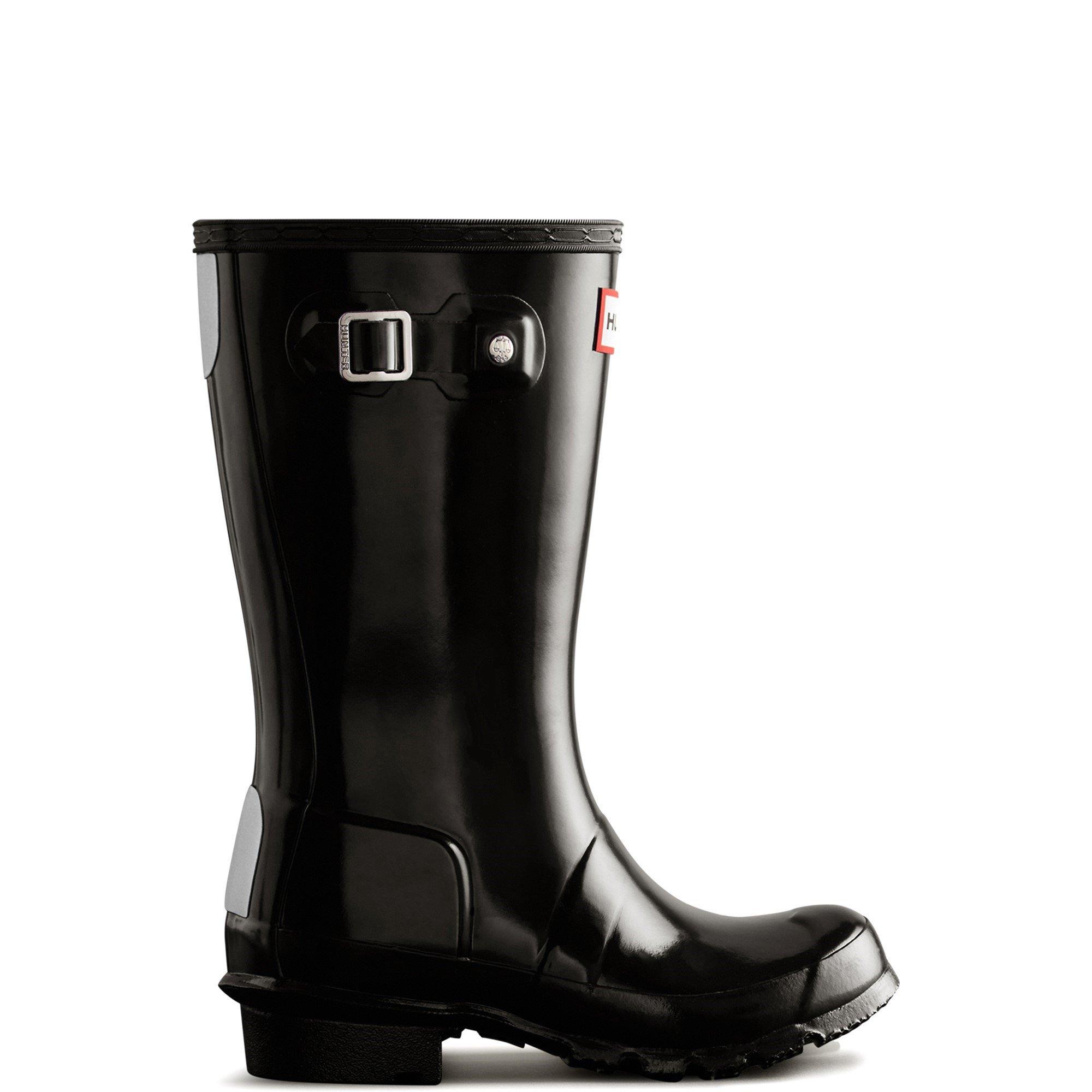 Black - Hunter - Junior Originals Gloss Boot - 1