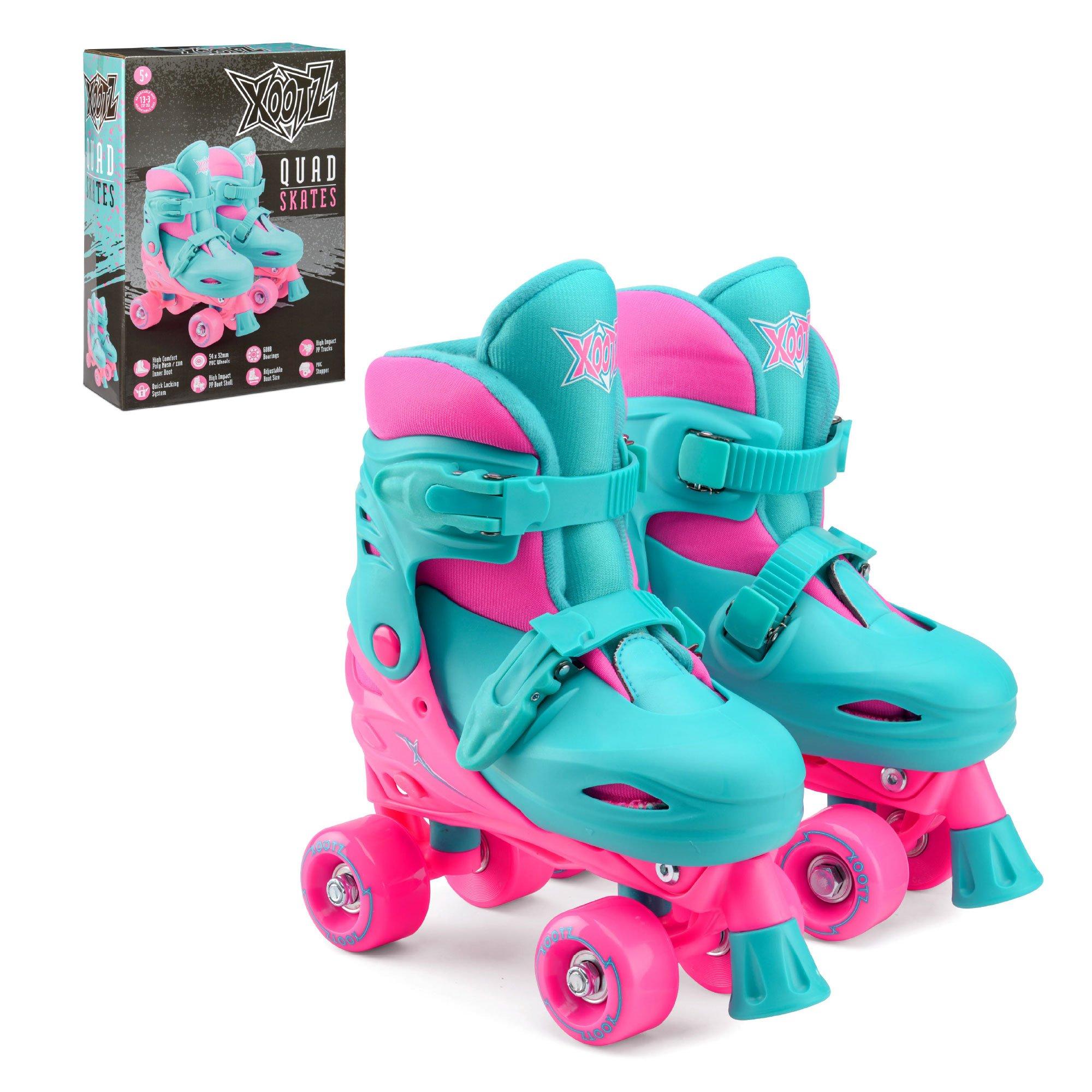 Aqua Blue And H - Xootz - Xootz Quad Skates - Pink - 9-12 (27-31) - 1