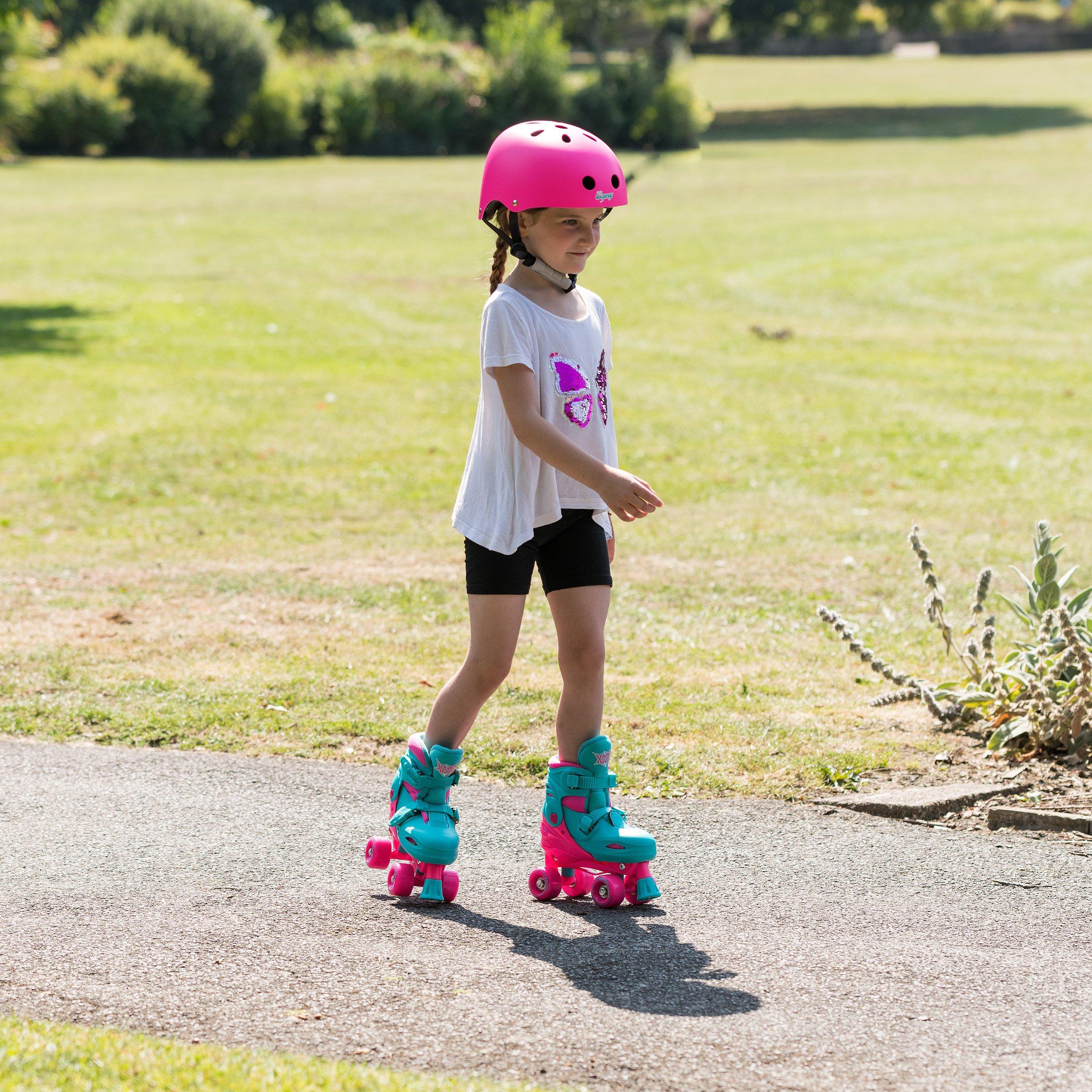 Aqua Blue And H - Xootz - Xootz Quad Skates - Pink - 9-12 (27-31) - 2