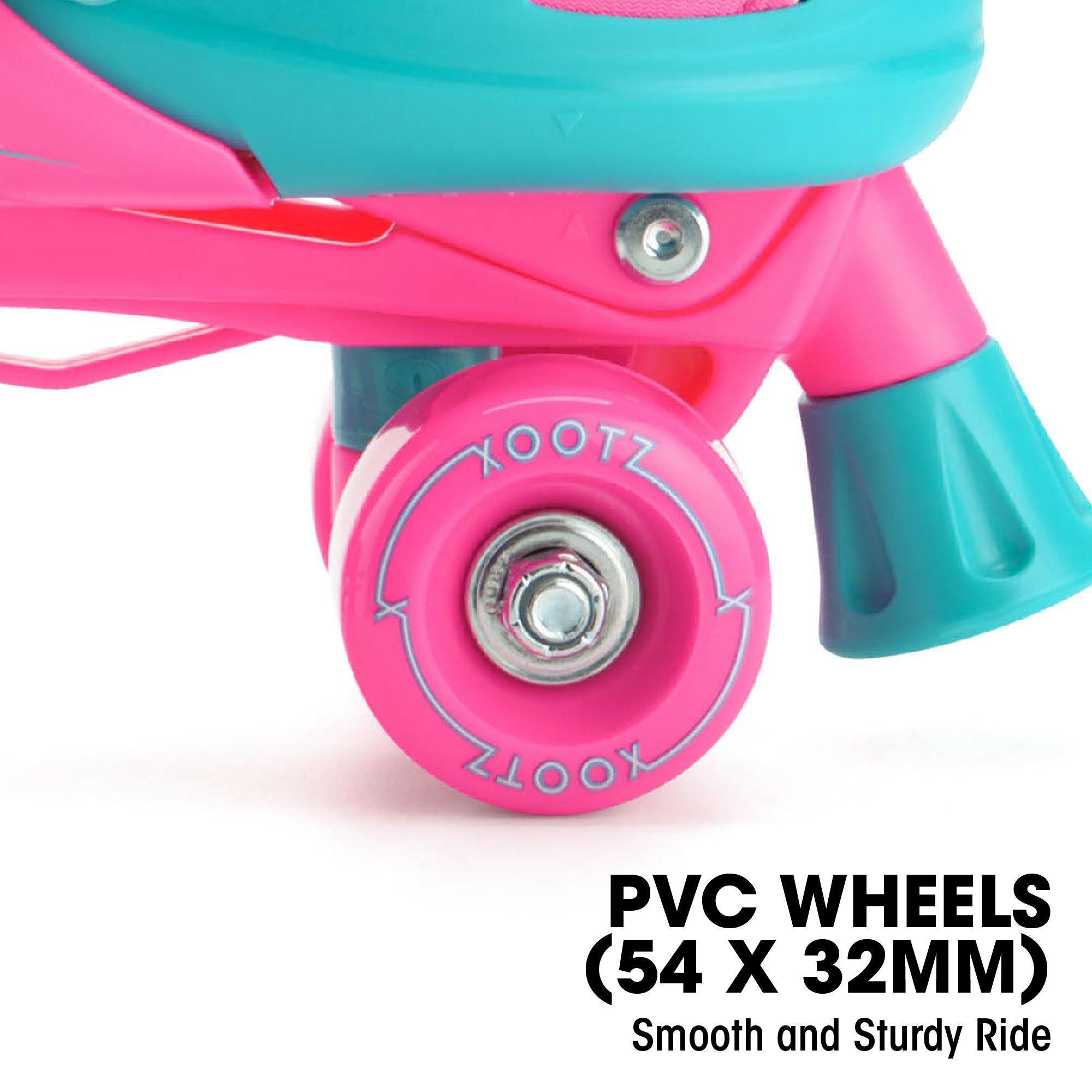 Aqua Blue And H - Xootz - Xootz Quad Skates - Pink - 9-12 (27-31) - 4