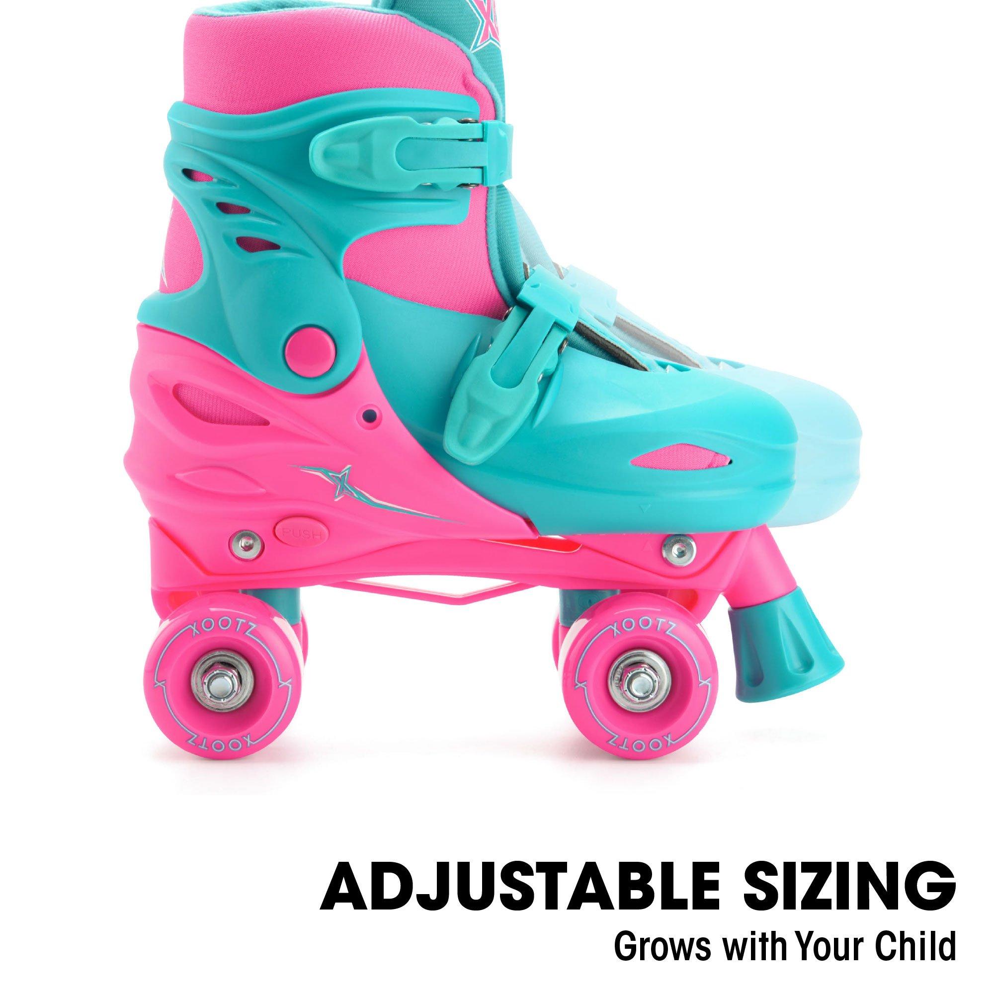 Aqua Blue And H - Xootz - Xootz Quad Skates - Pink - 9-12 (27-31) - 5