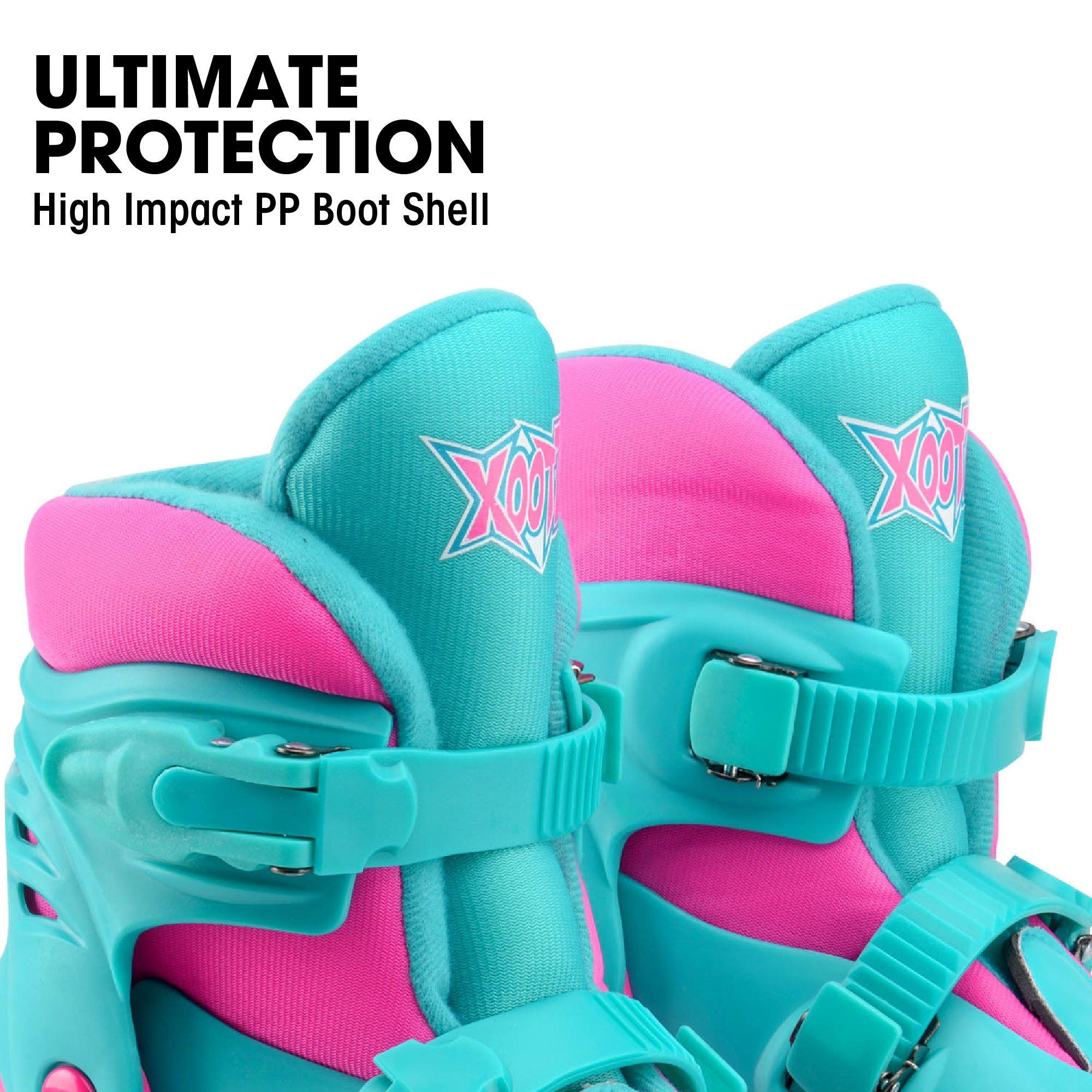 Aqua Blue And H - Xootz - Xootz Quad Skates - Pink - 9-12 (27-31) - 6