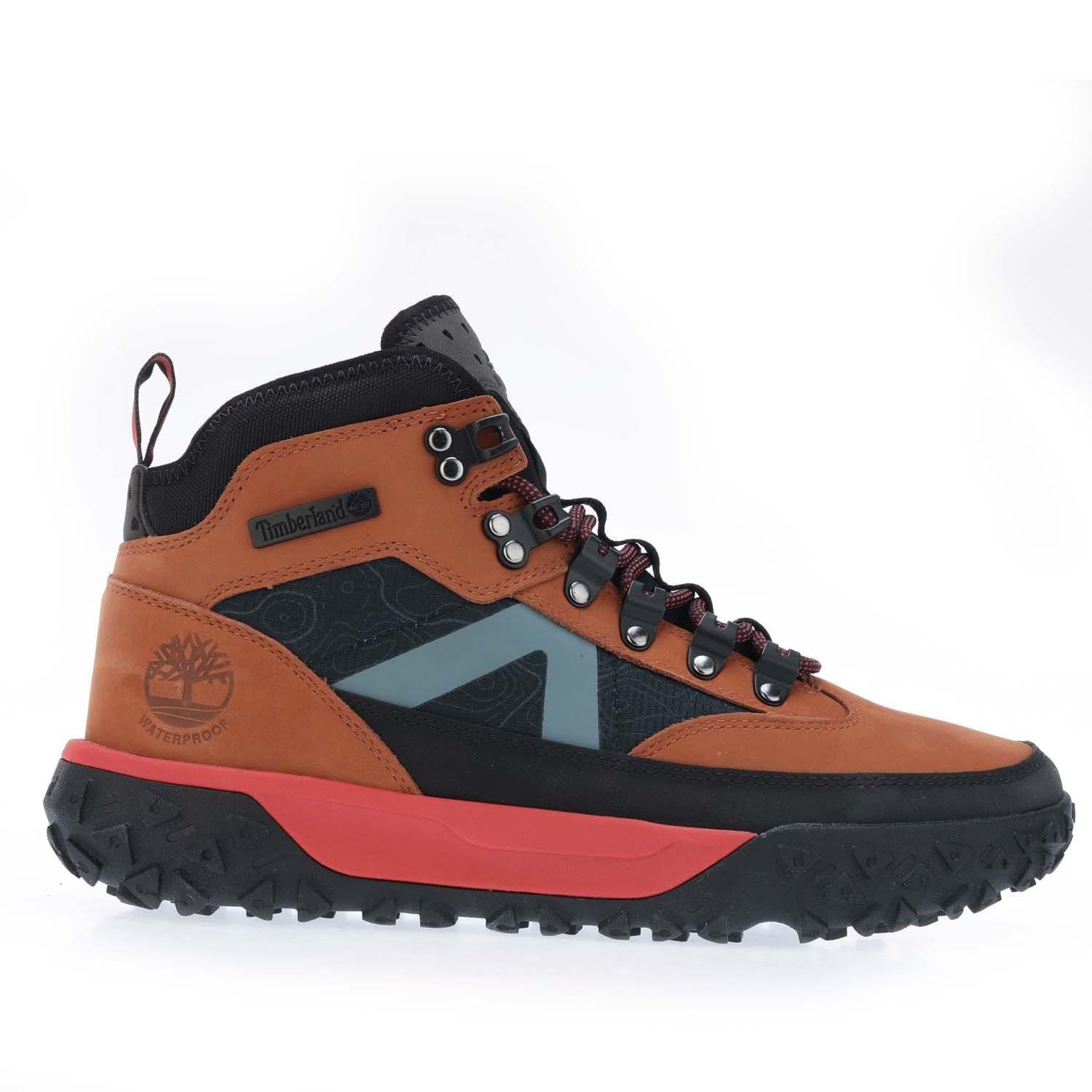 Brown - Timberland - Mid Lace Up 6 Inch Waterproof Hiking Boots - 1