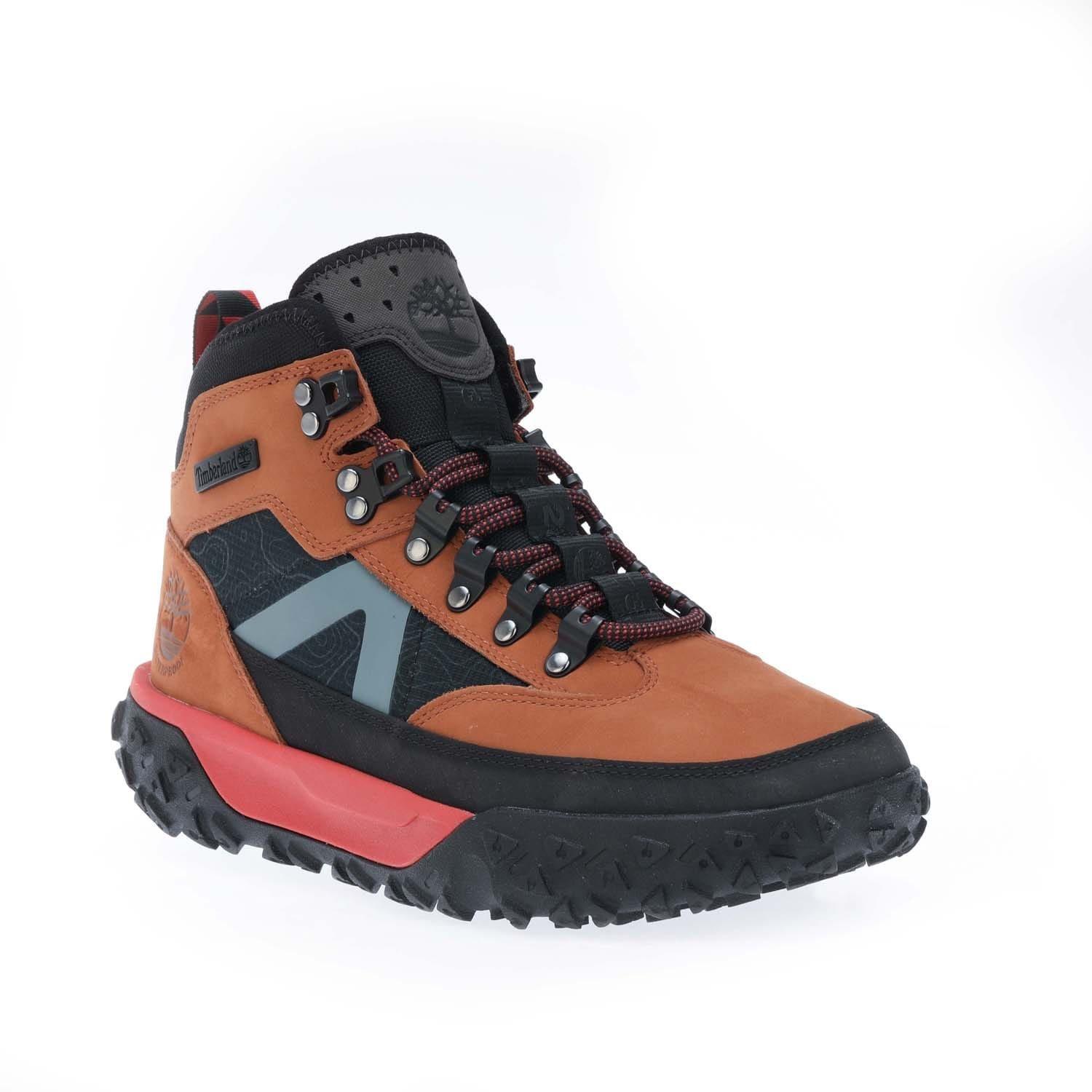 Brown - Timberland - Mid Lace Up 6 Inch Waterproof Hiking Boots - 2