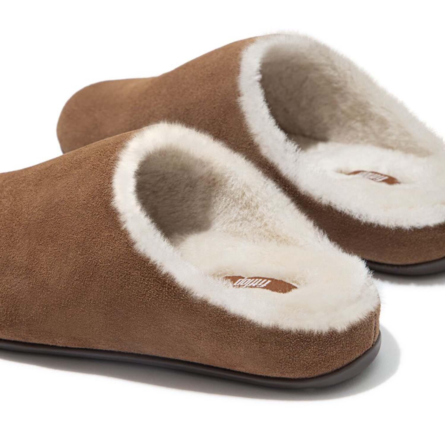 Tan - FitFlop - Chrissie Shearling Slippers - 4