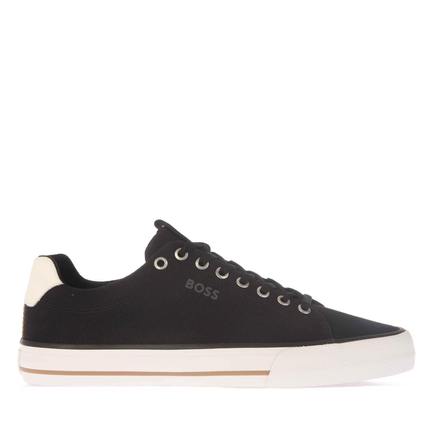 Black - Boss - Boss Aiden Tenn Cv 10242000 01 Low-Top Trainers Mens - 1