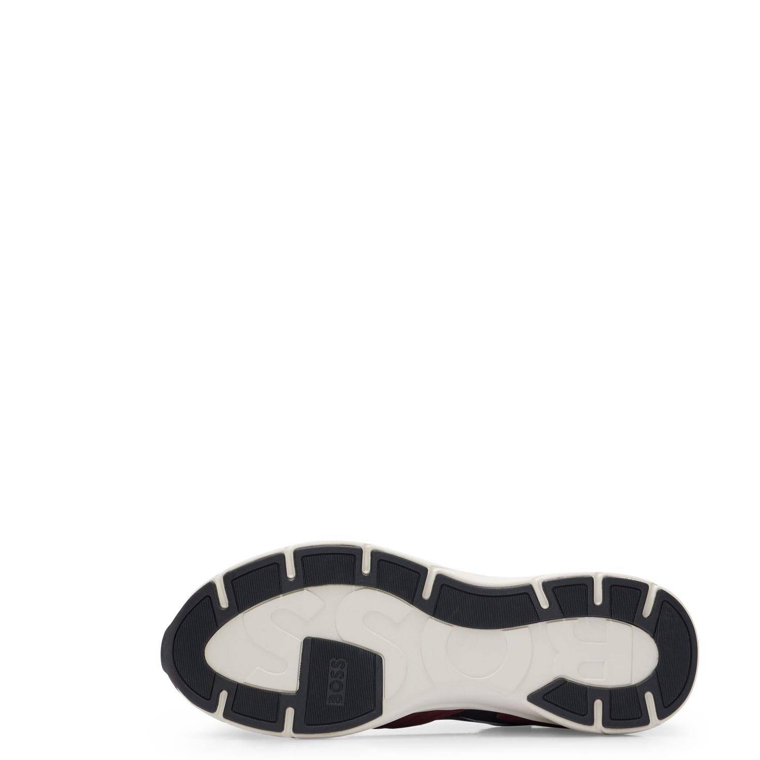 Red - Boss - Owen Runn Mixed Material Trainers - 4