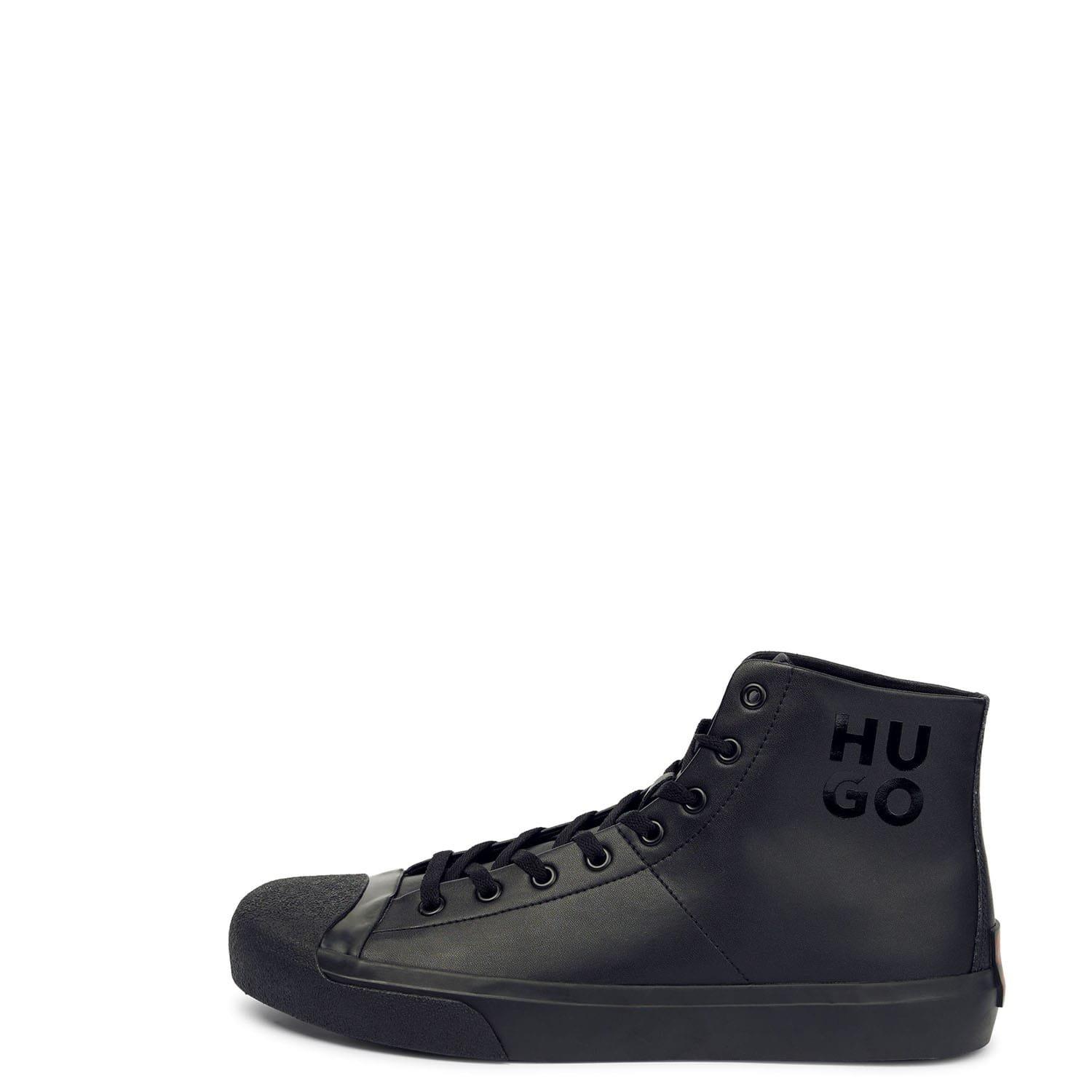 Black - Hugo - Dyer Hi-Top Trainers - 2