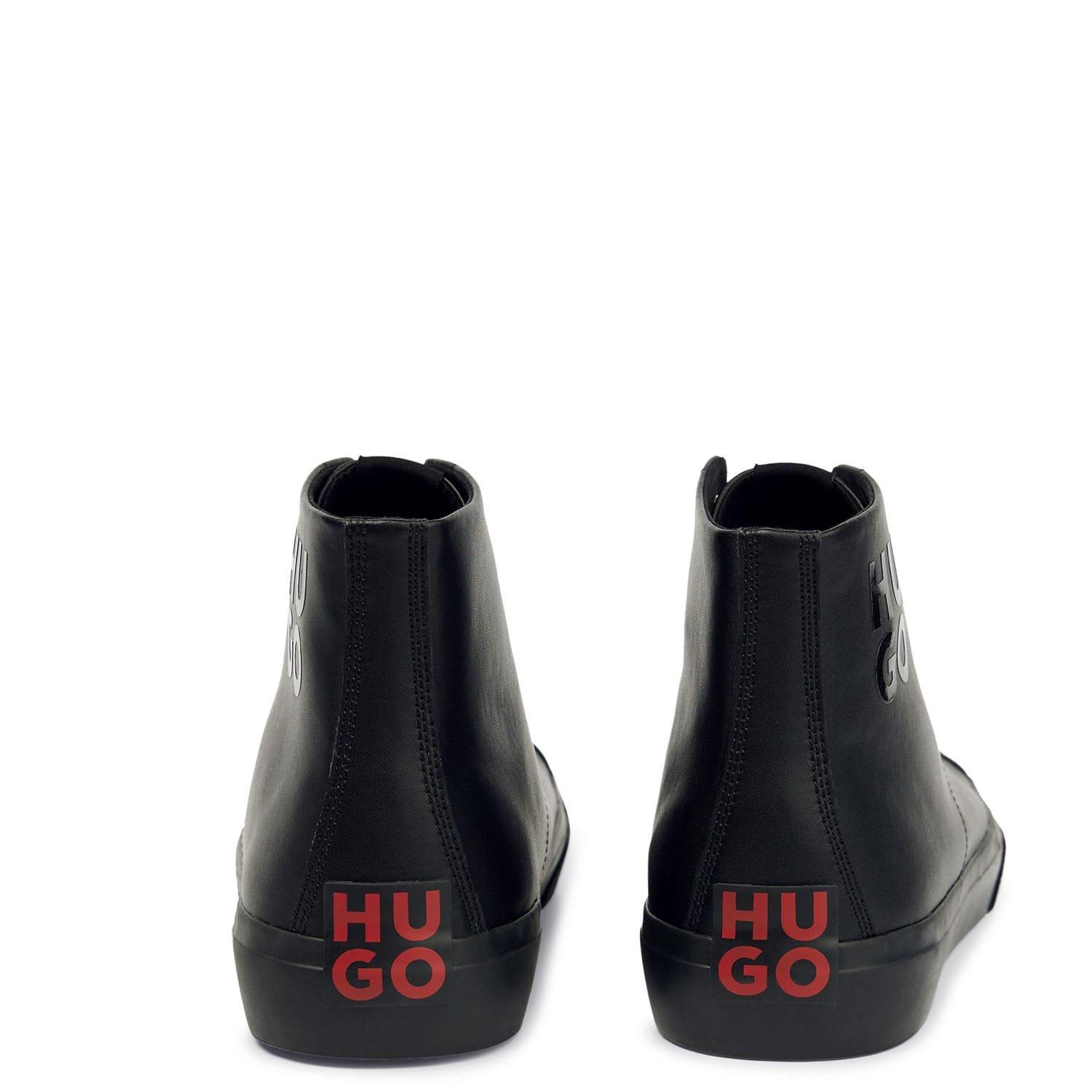 Black - Hugo - Dyer Hi-Top Trainers - 5