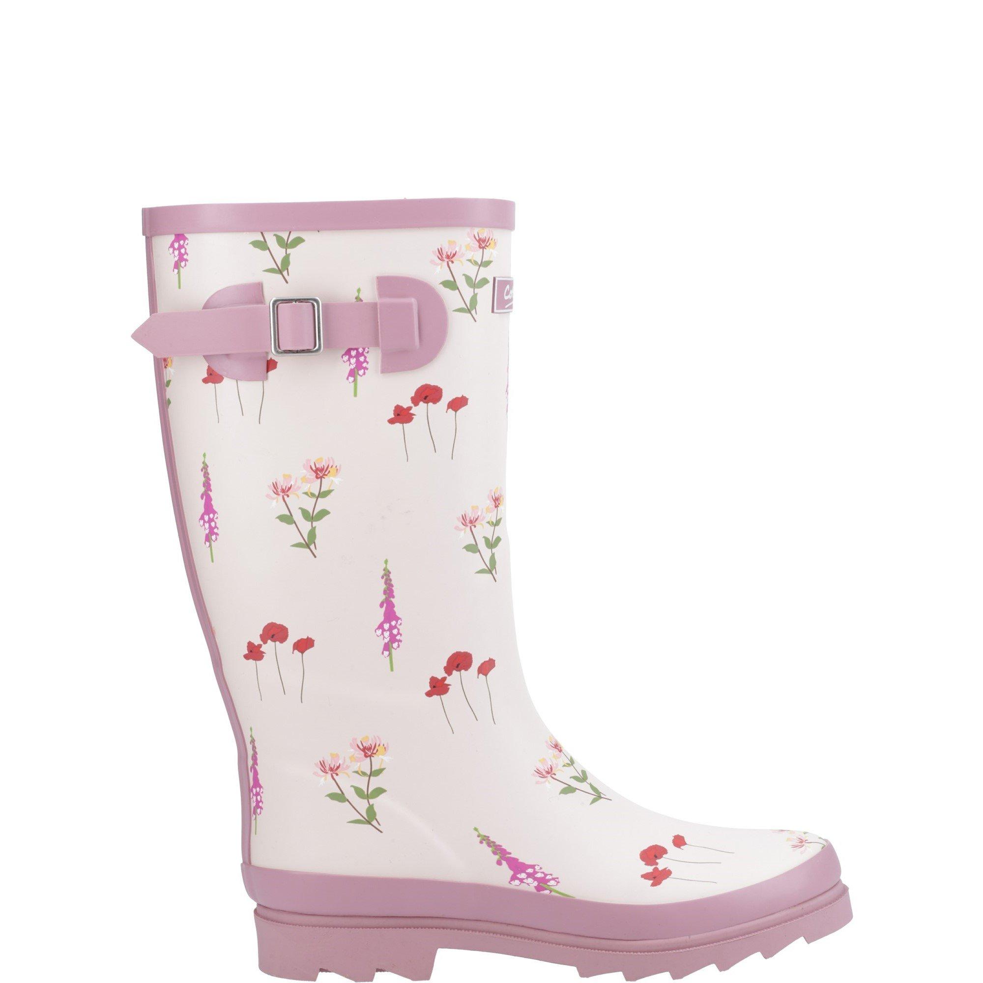 Cotswold Women's Wildflower Tall Wellingtons - Pink - 5 (38)