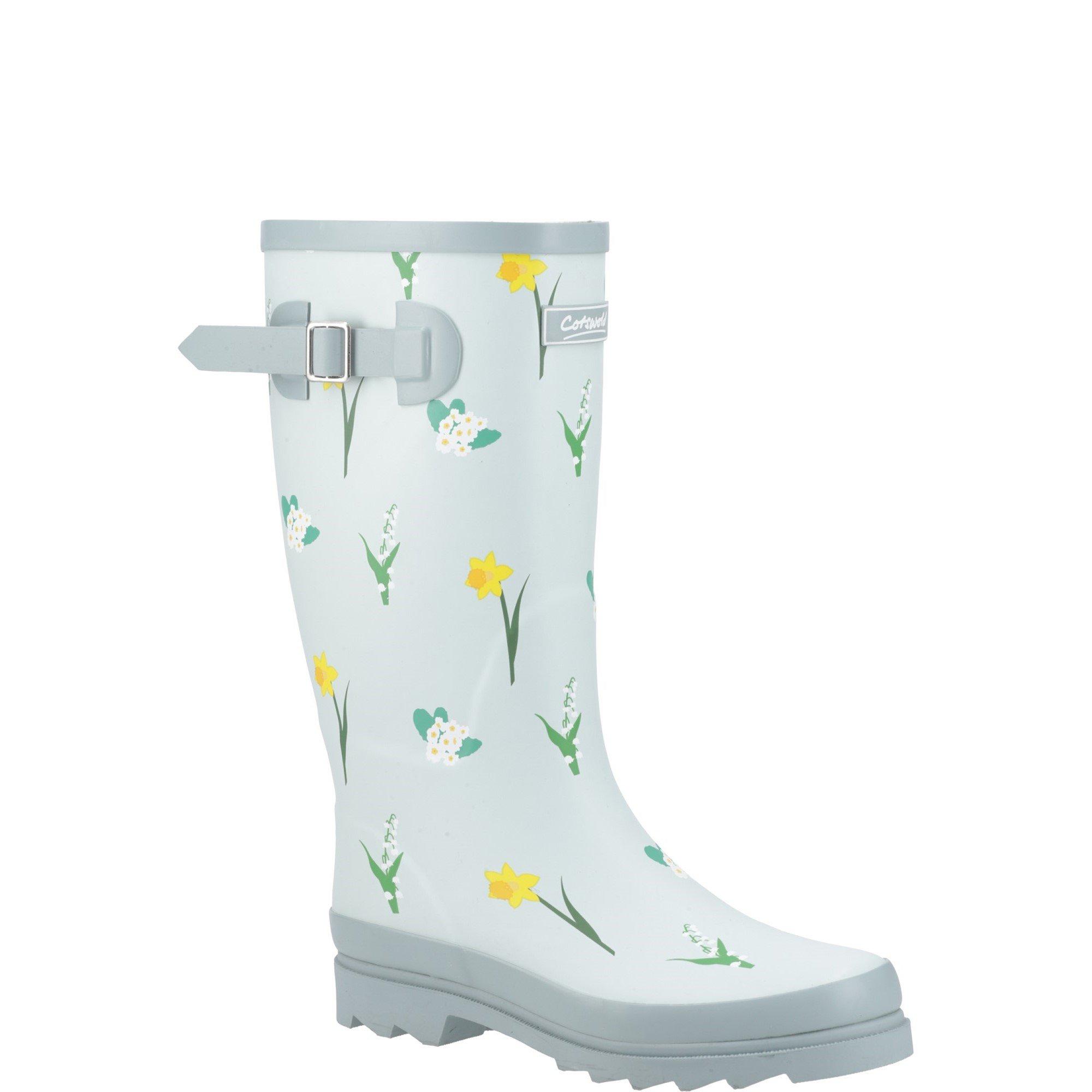 Pale Green - Cotswold - Wildflower Tall Wellingtons - 2