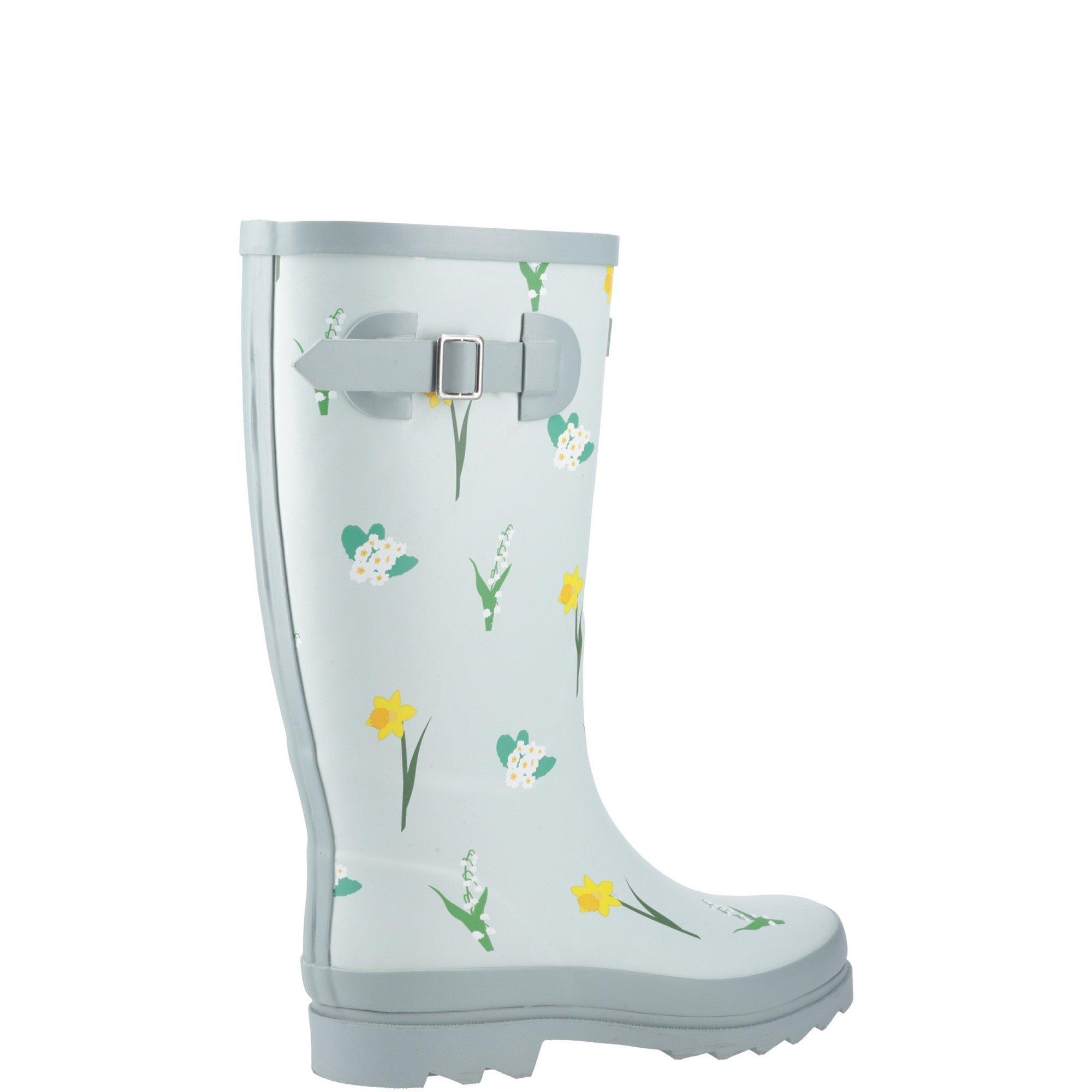 Pale Green - Cotswold - Wildflower Tall Wellingtons - 3