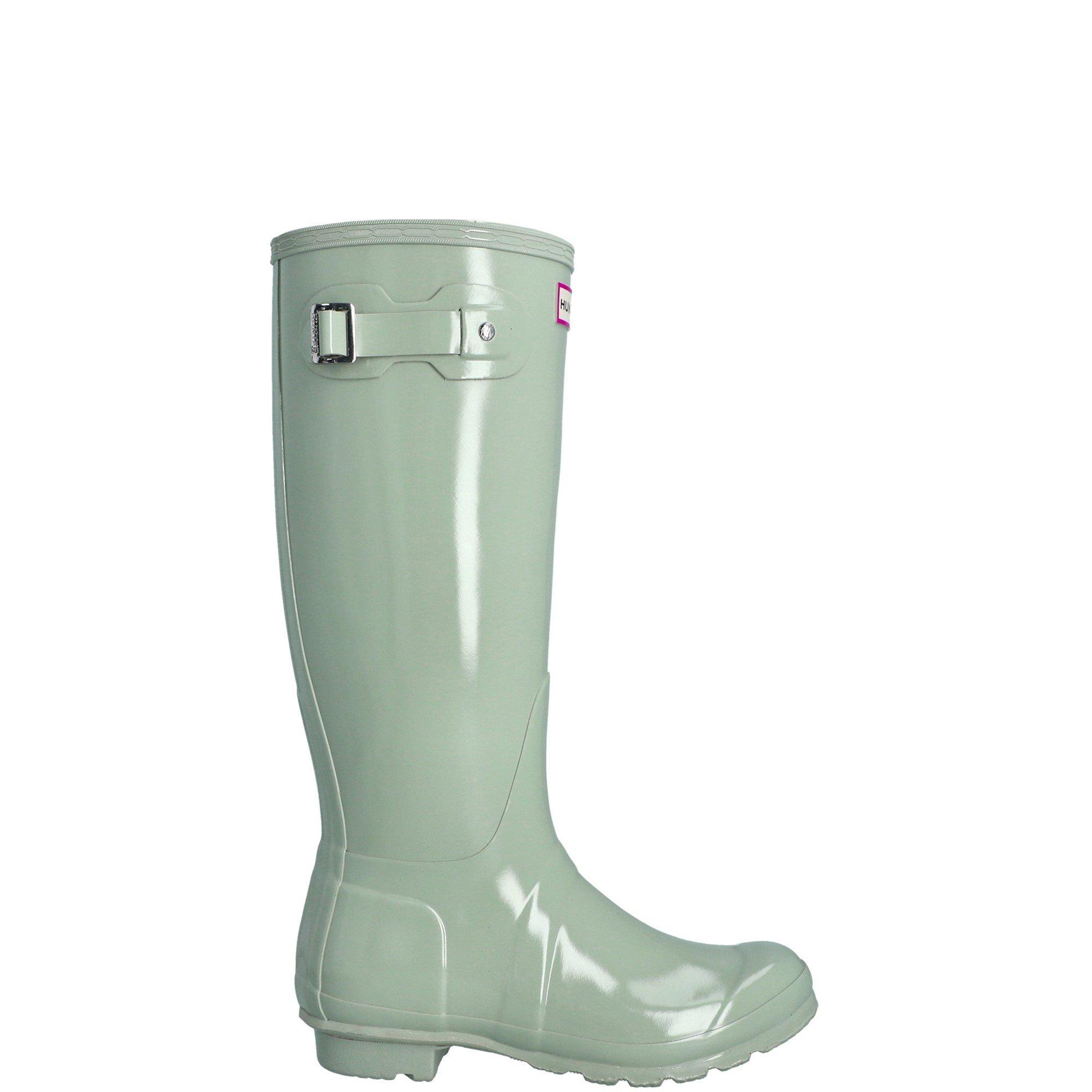 Green - Hunter - Original Tall Gloss Wellingtons - 1
