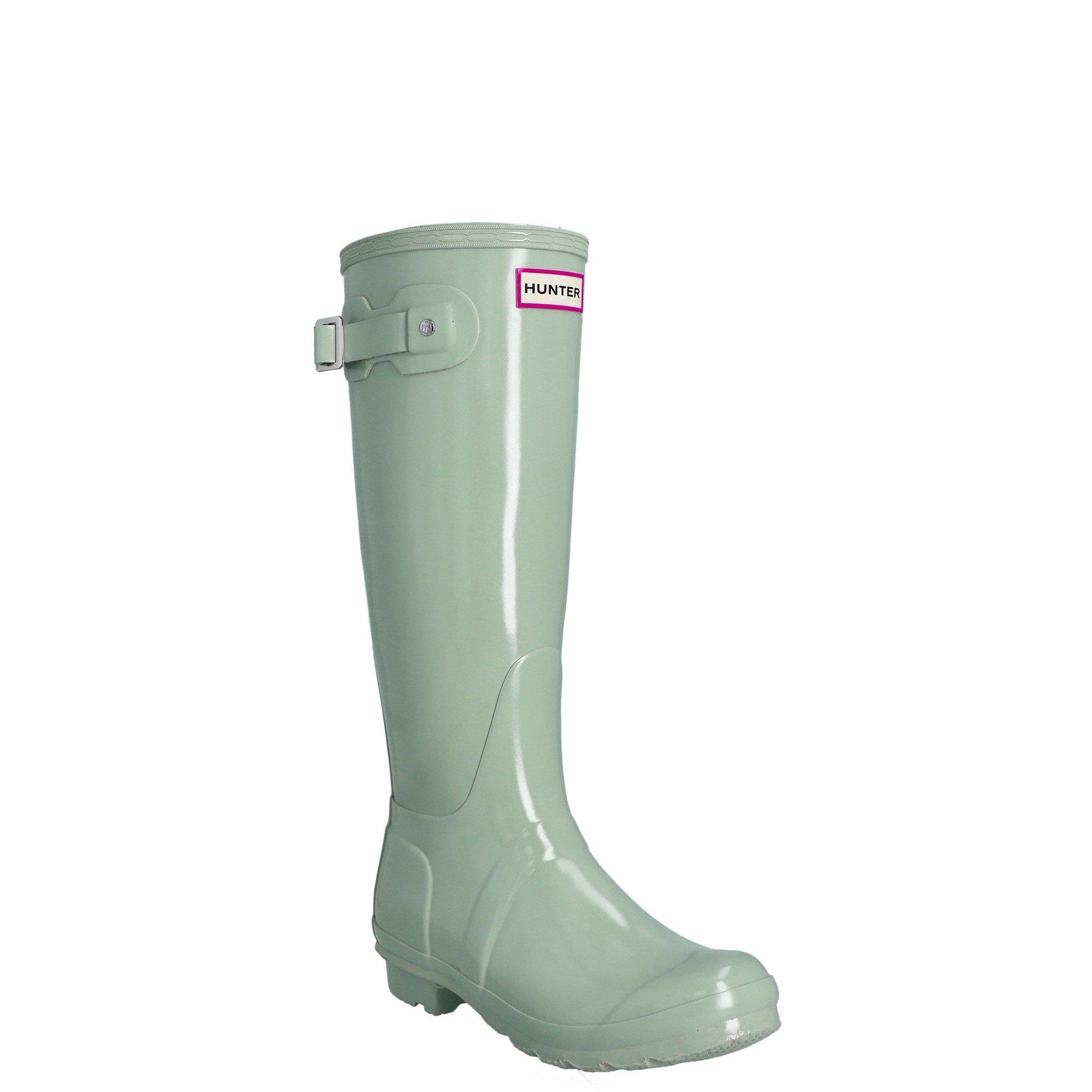 Green - Hunter - Original Tall Gloss Wellingtons - 2