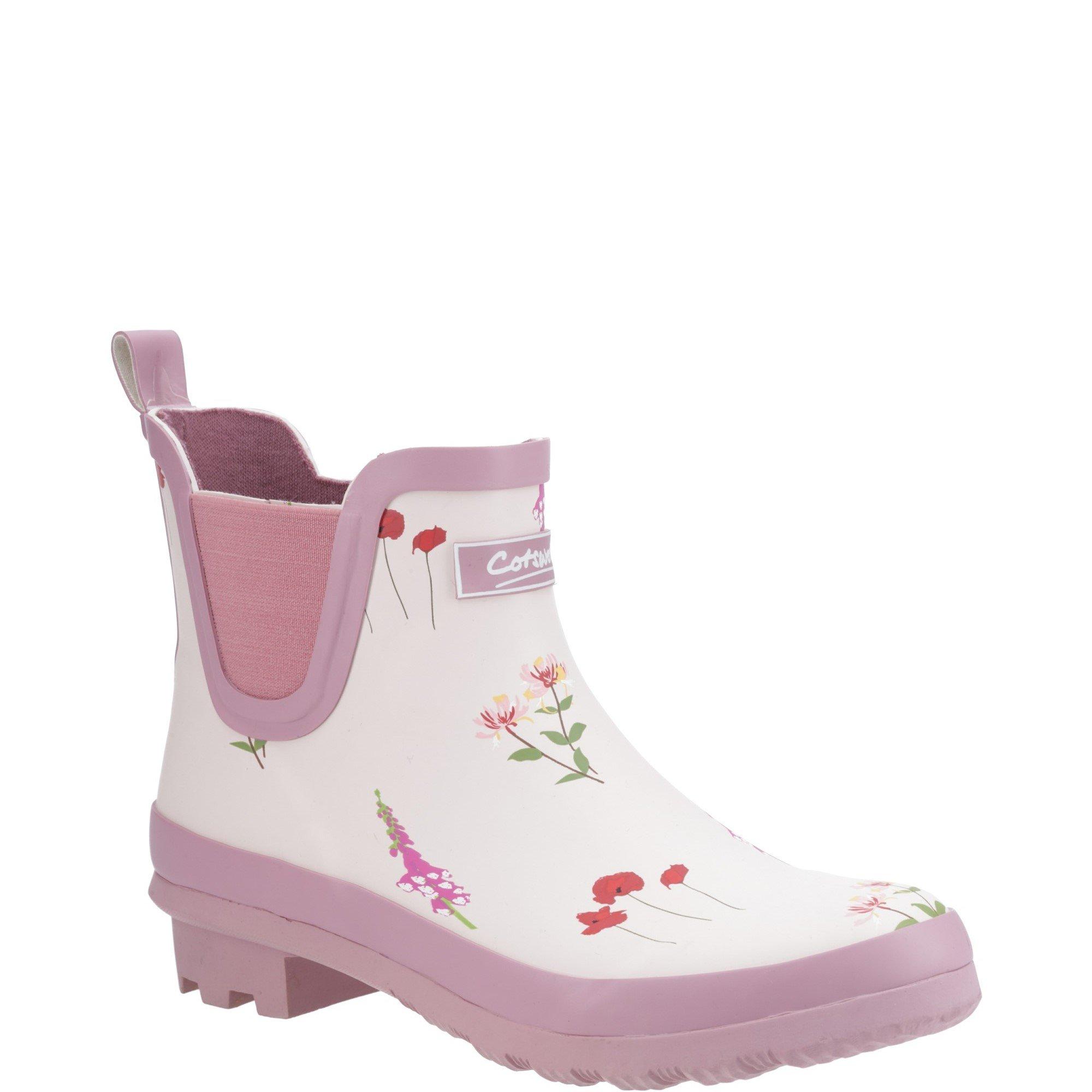 Pink - Cotswold - Wildflower Ankle Wellingtons - 2